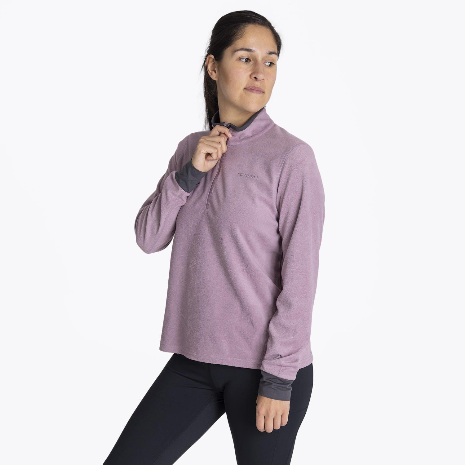 Polar Mujer Flux 1/4 Zip Rosa-1