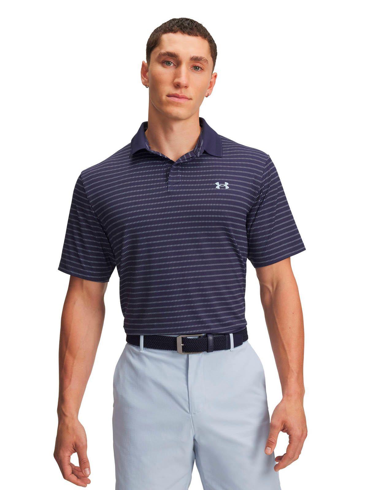 Polera Manga Corta Golf para Hombre Drive Chill Azul Marino -0
