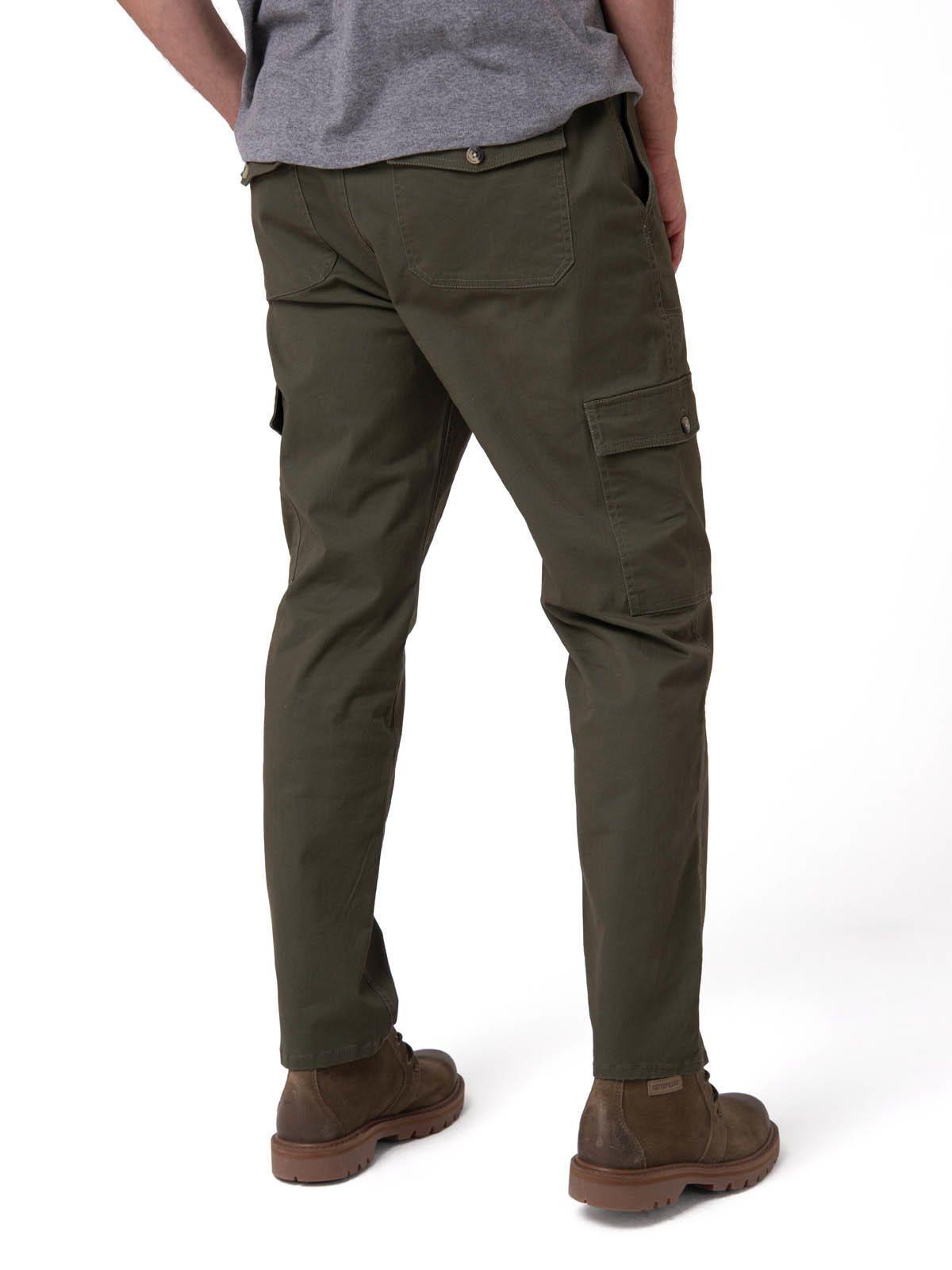 Pantalón Casual Hombre Cargo Slim Verde-1