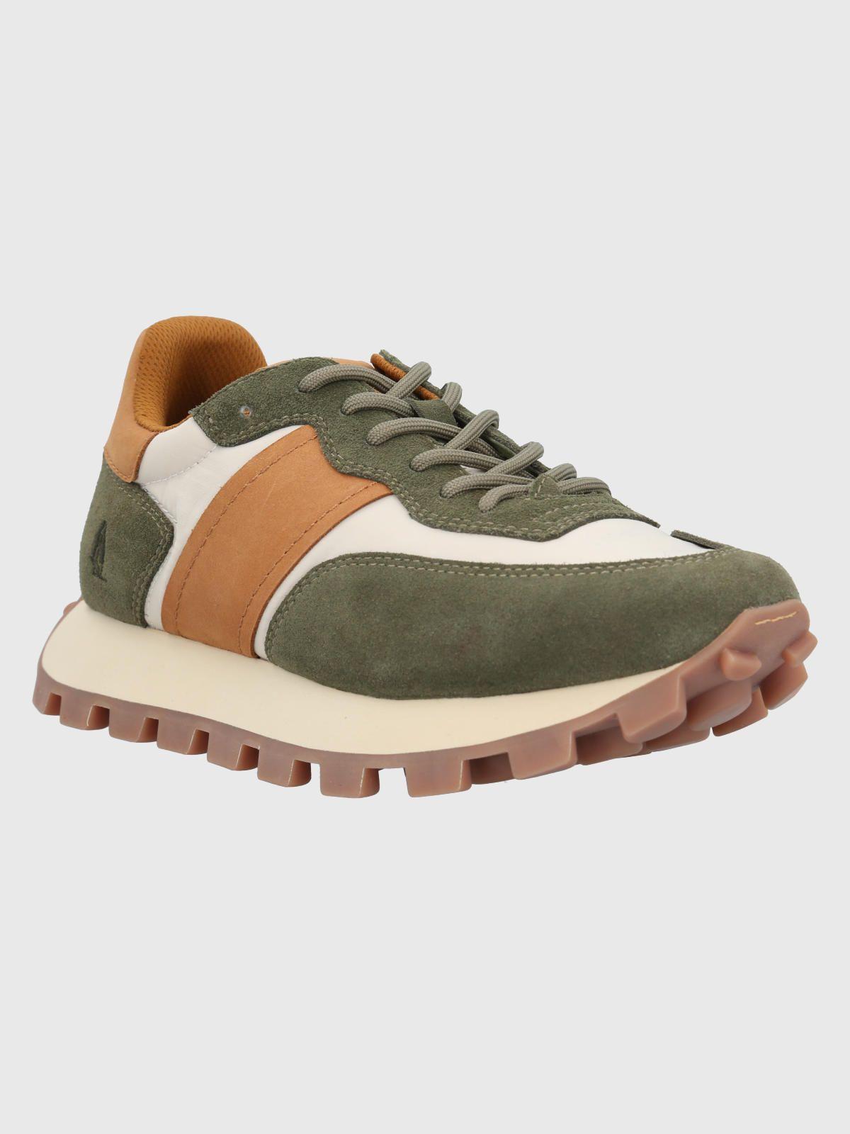 Zapatilla Cuero Mujer Janet Verde-0