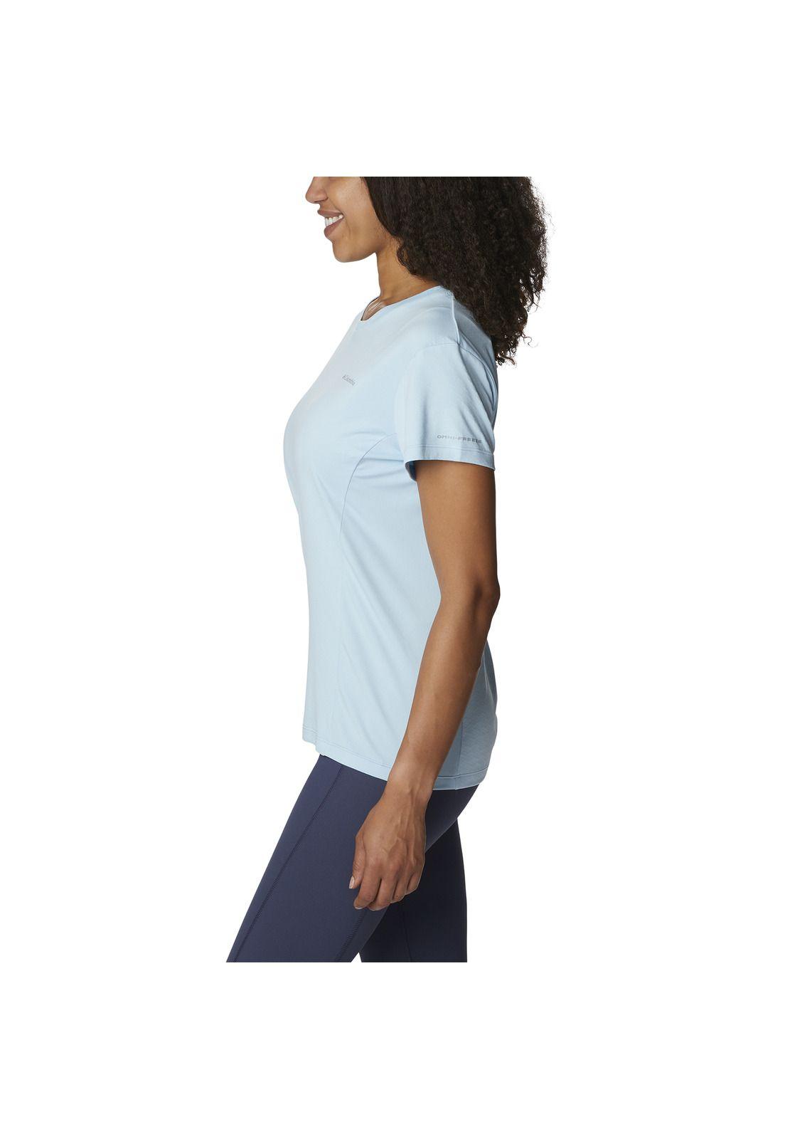 Polera M/C Zero Ice Cirro-Cool Celeste Mujer-1