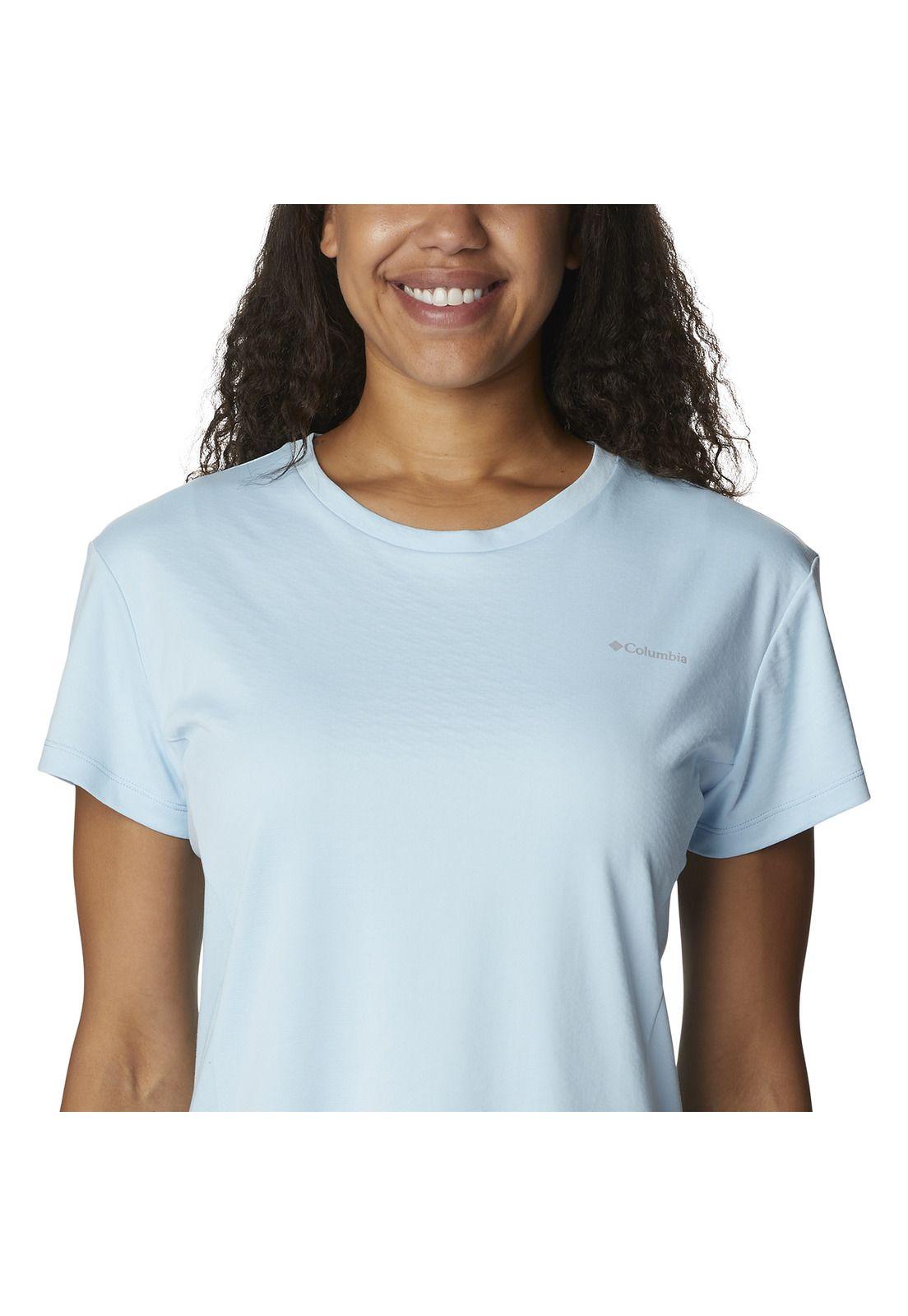 Polera M/C Zero Ice Cirro-Cool Celeste Mujer-3