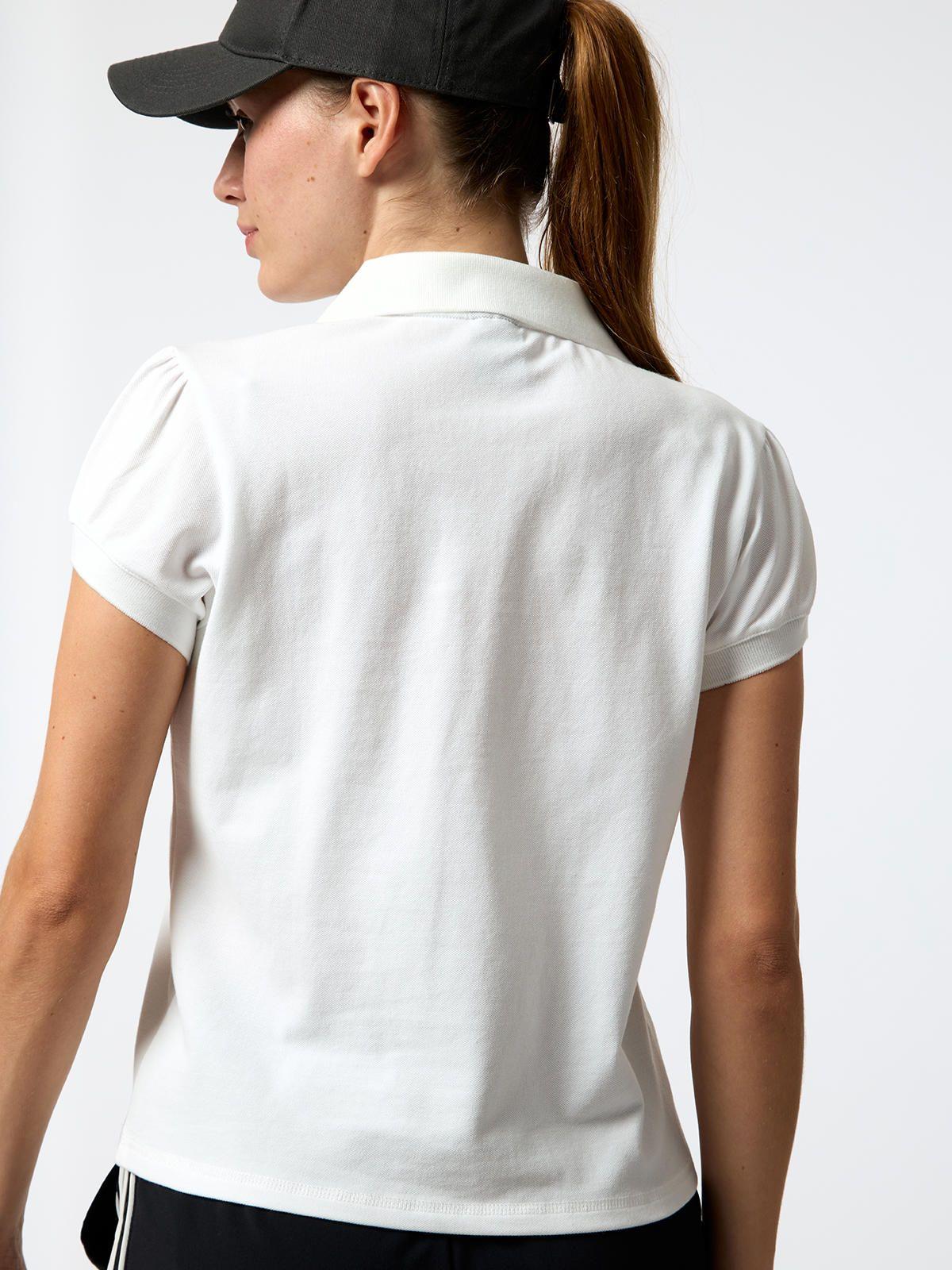 Polera Polo Pique Aloe Blanca Mujer-3