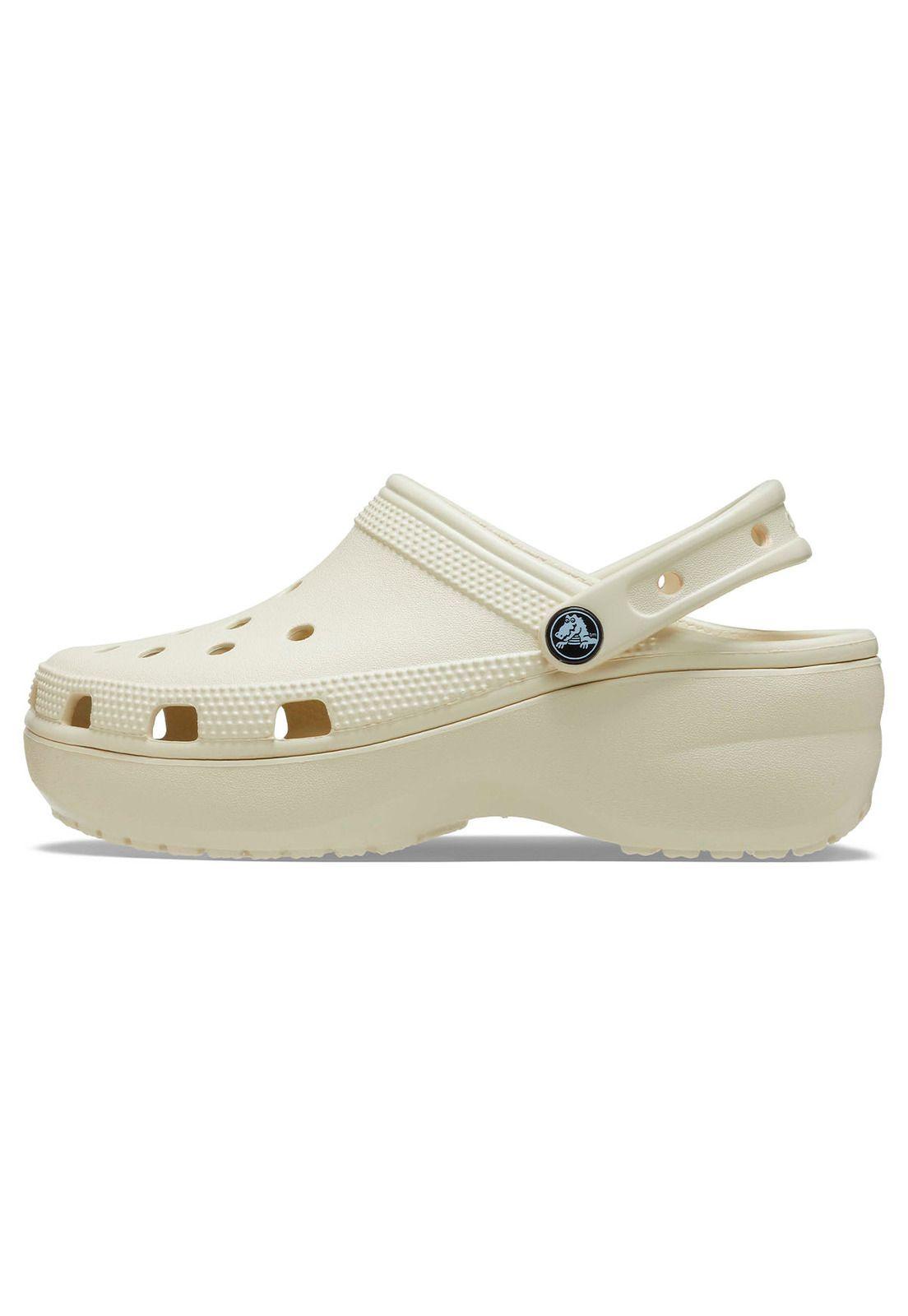 Zueco Crocs Mujer Platform Clog W Beige-1