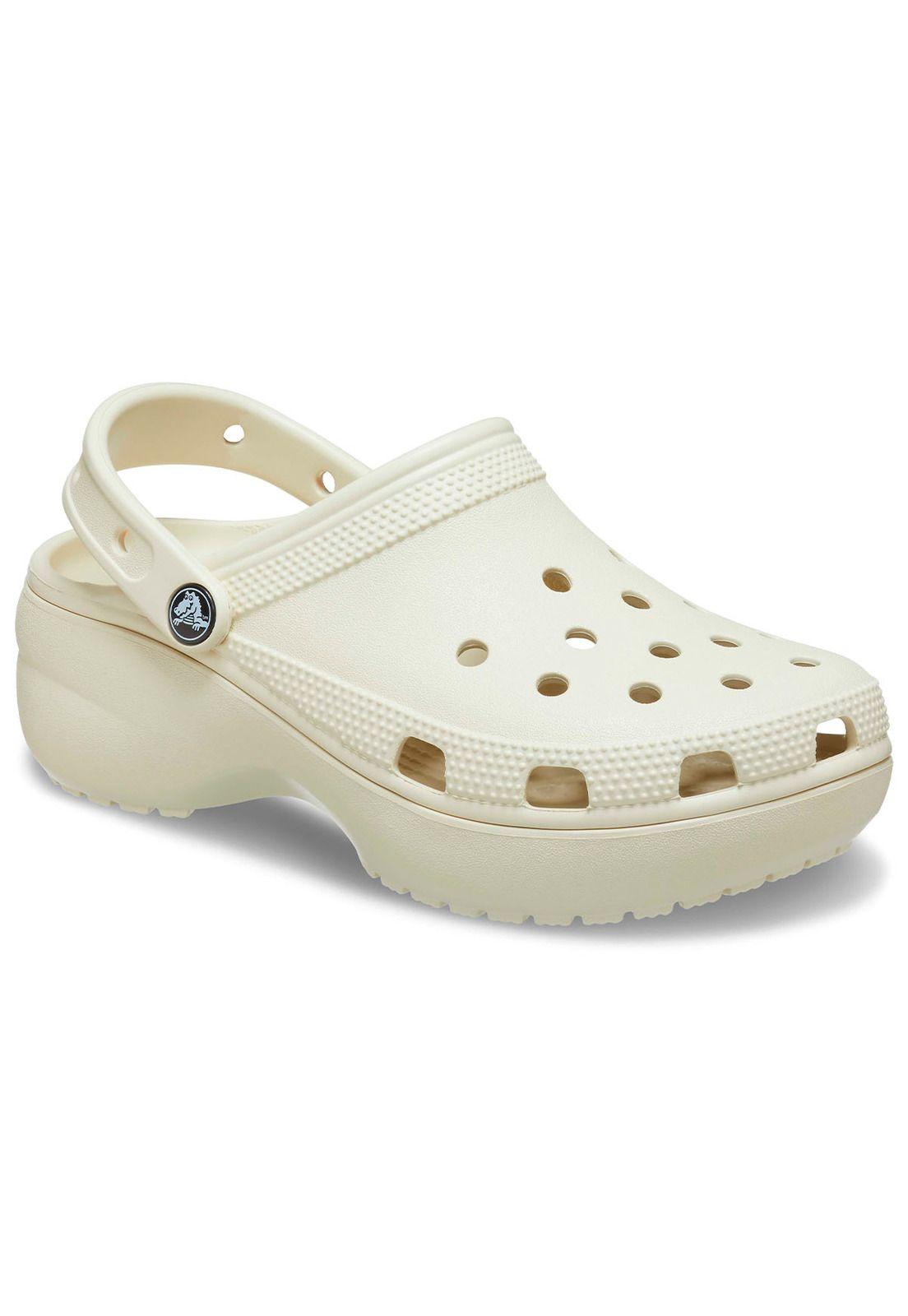 Zueco Crocs Mujer Platform Clog W Beige-6