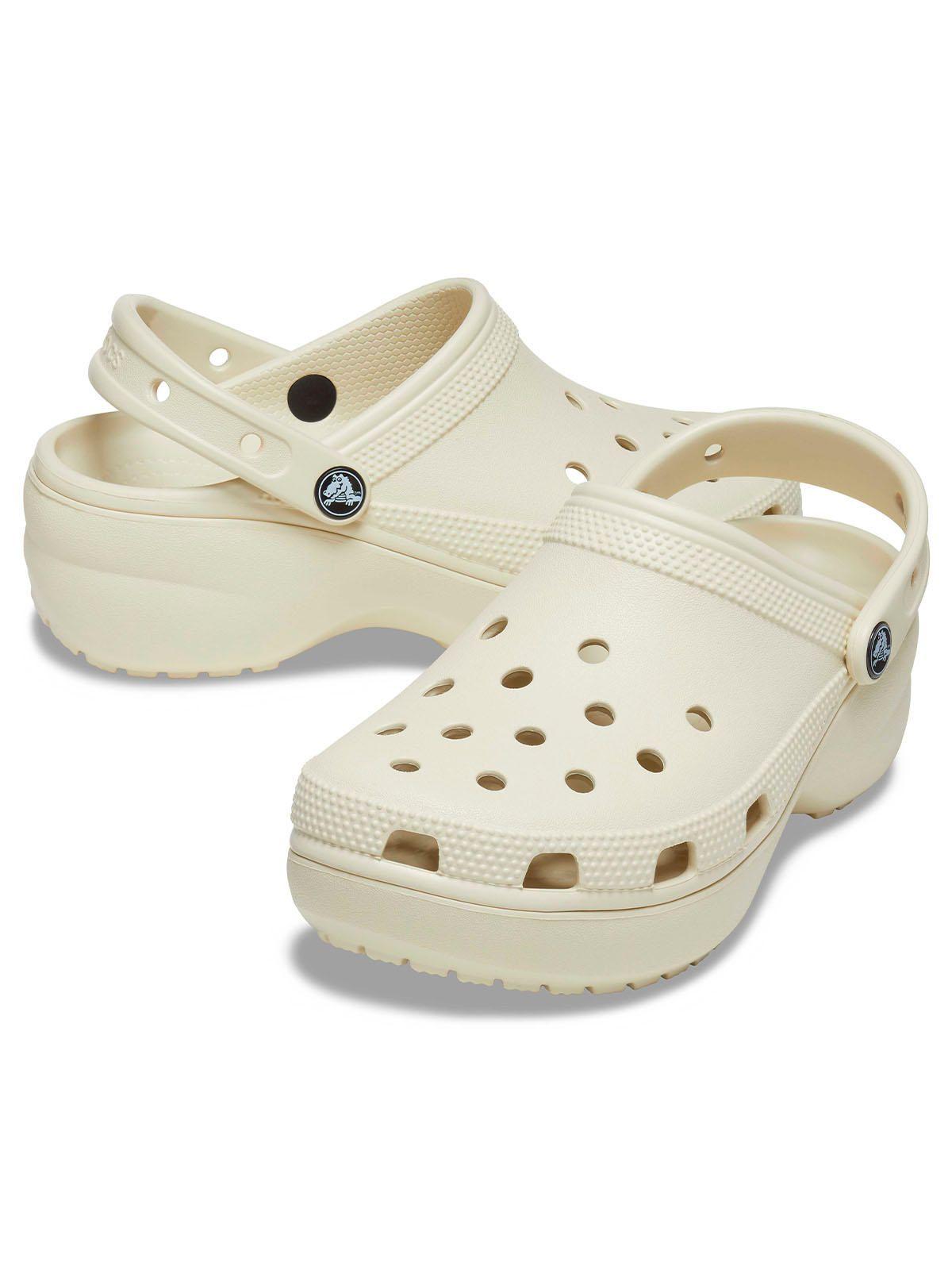 Zueco Crocs Mujer Platform Clog W Beige-3