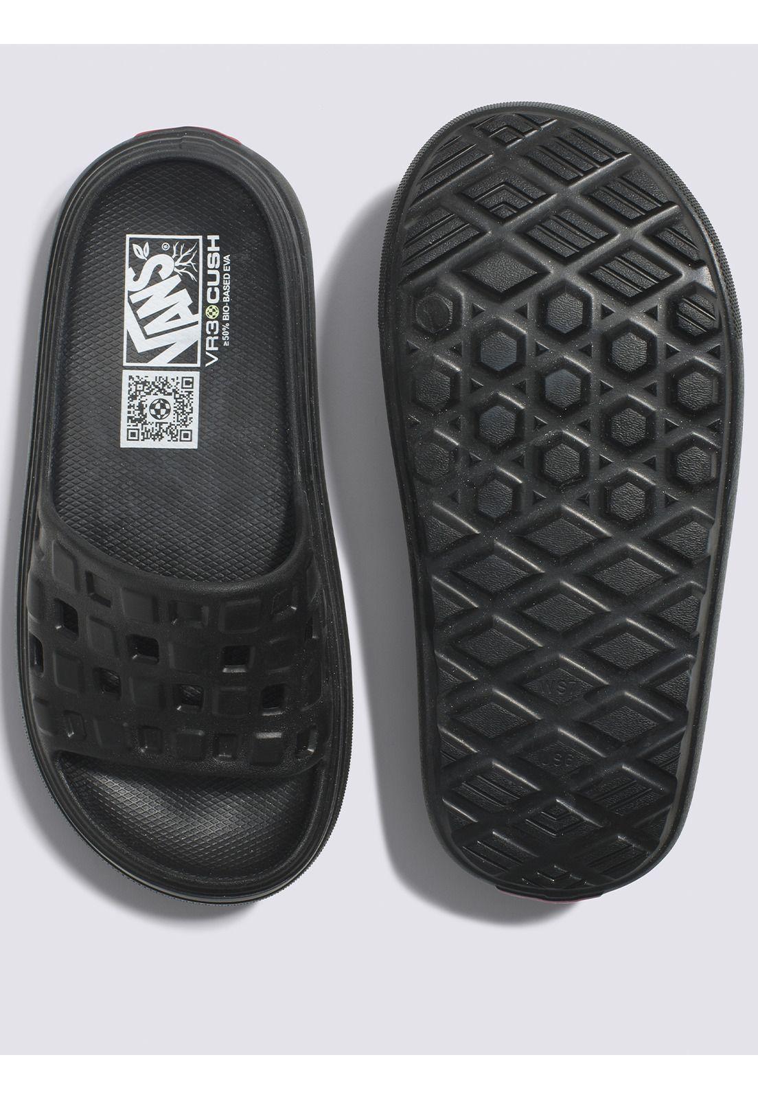 Sandalia Slide-On Vr3Cush Negro Mujer-1