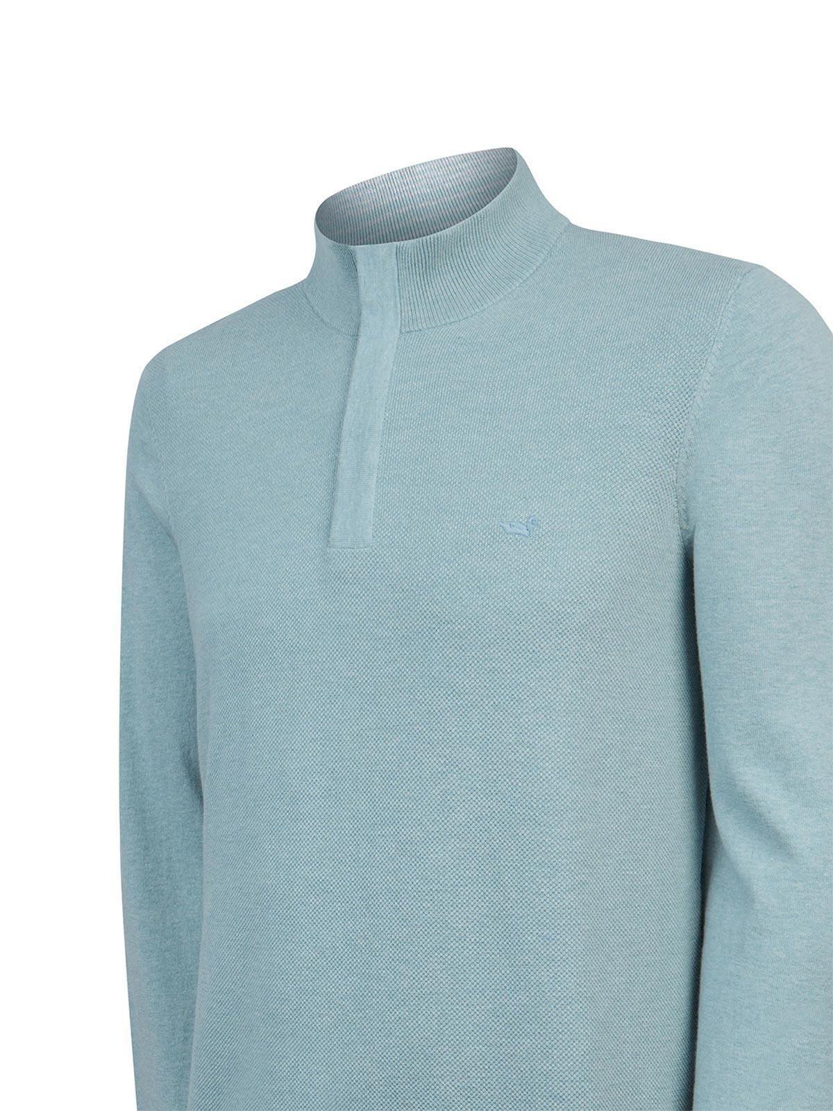 Sweater Algodón Orgánico Hombre Bilbao Celeste-3