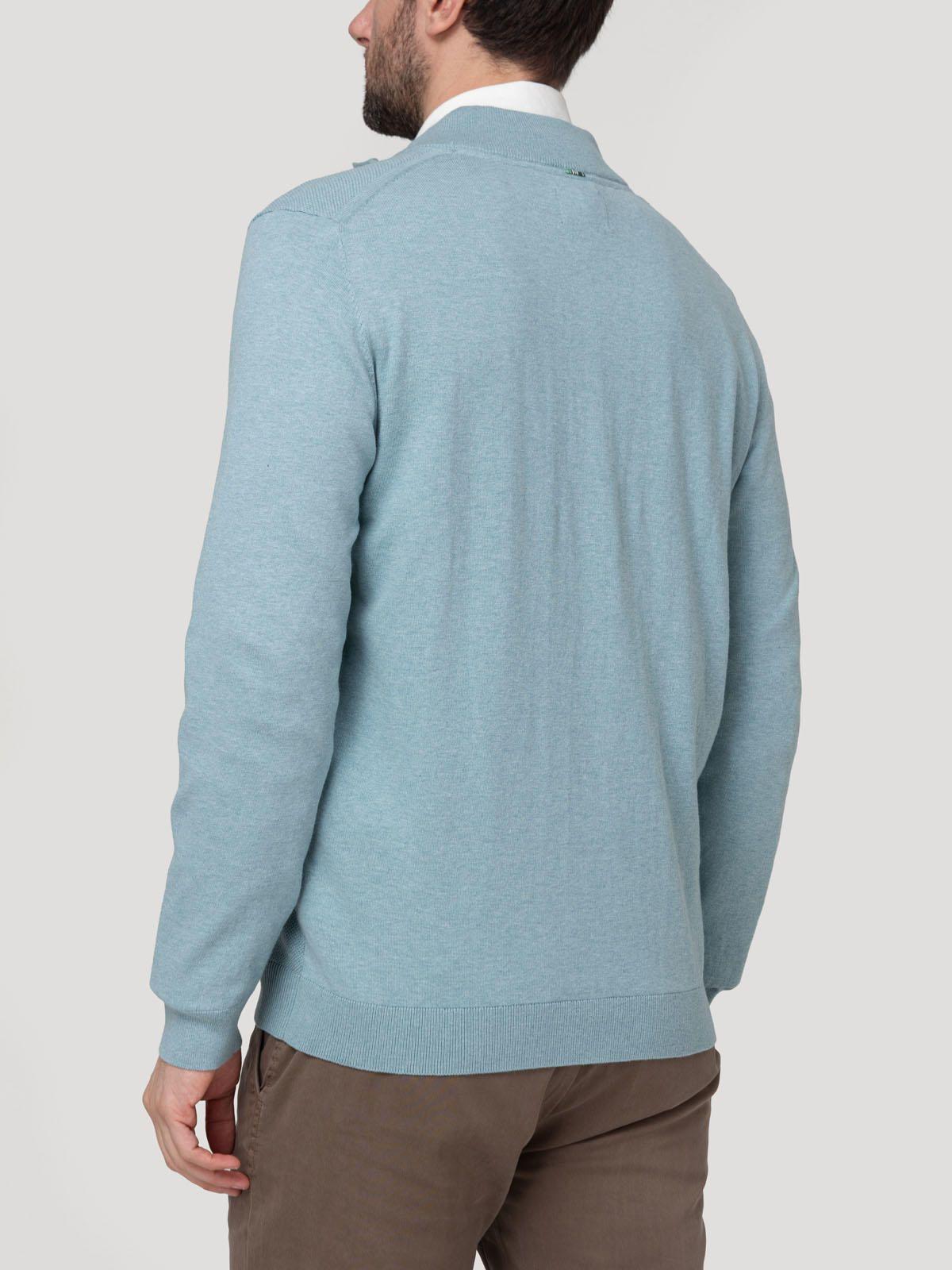 Sweater Algodón Orgánico Hombre Bilbao Celeste-5