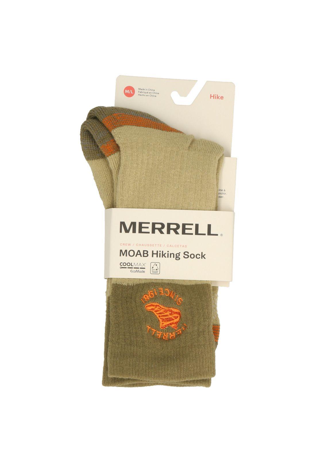 Calcetín Unisex Moab Hiking Crew Amarillo-1