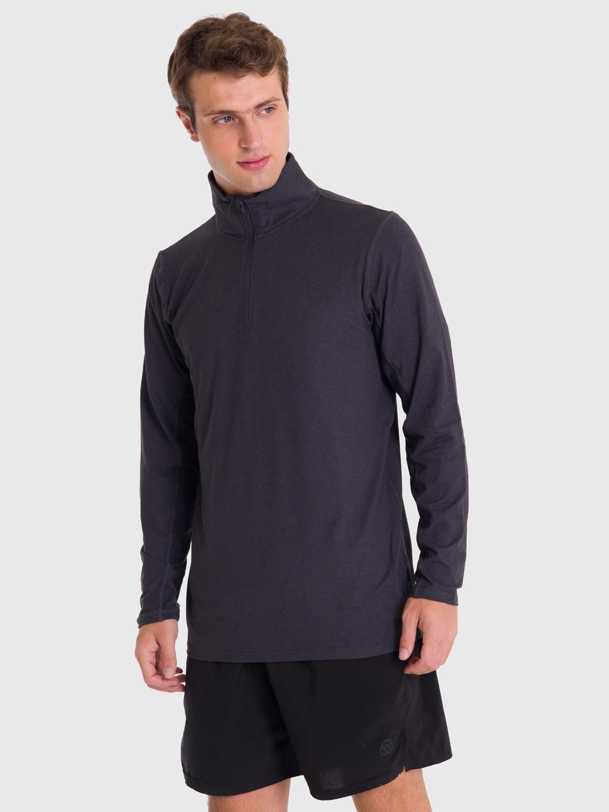 Polerón Hombre Half Zip Sweatshirt Negro-1