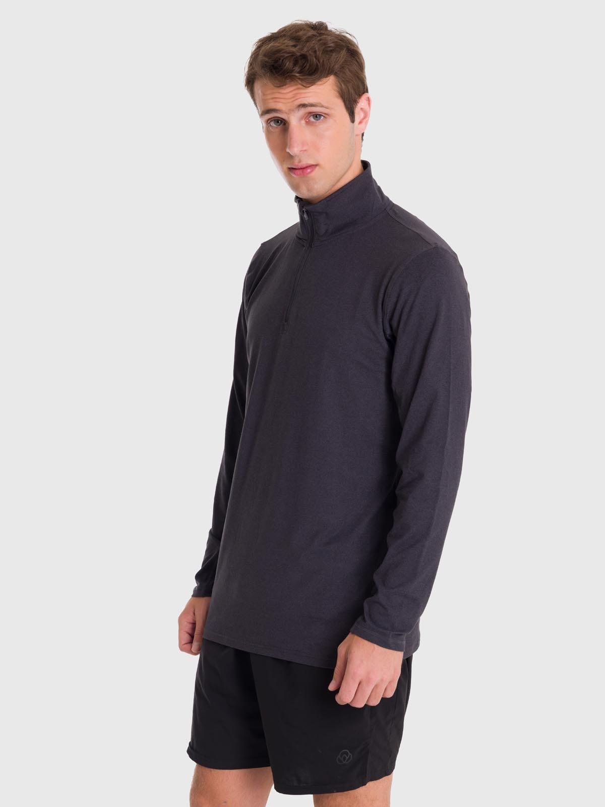 Polerón Hombre Half Zip Sweatshirt Negro-3