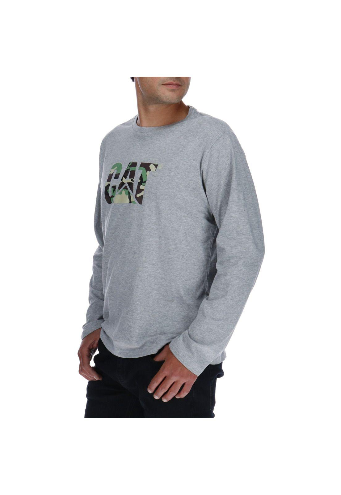 Polera Original Fit Logo Gris-1