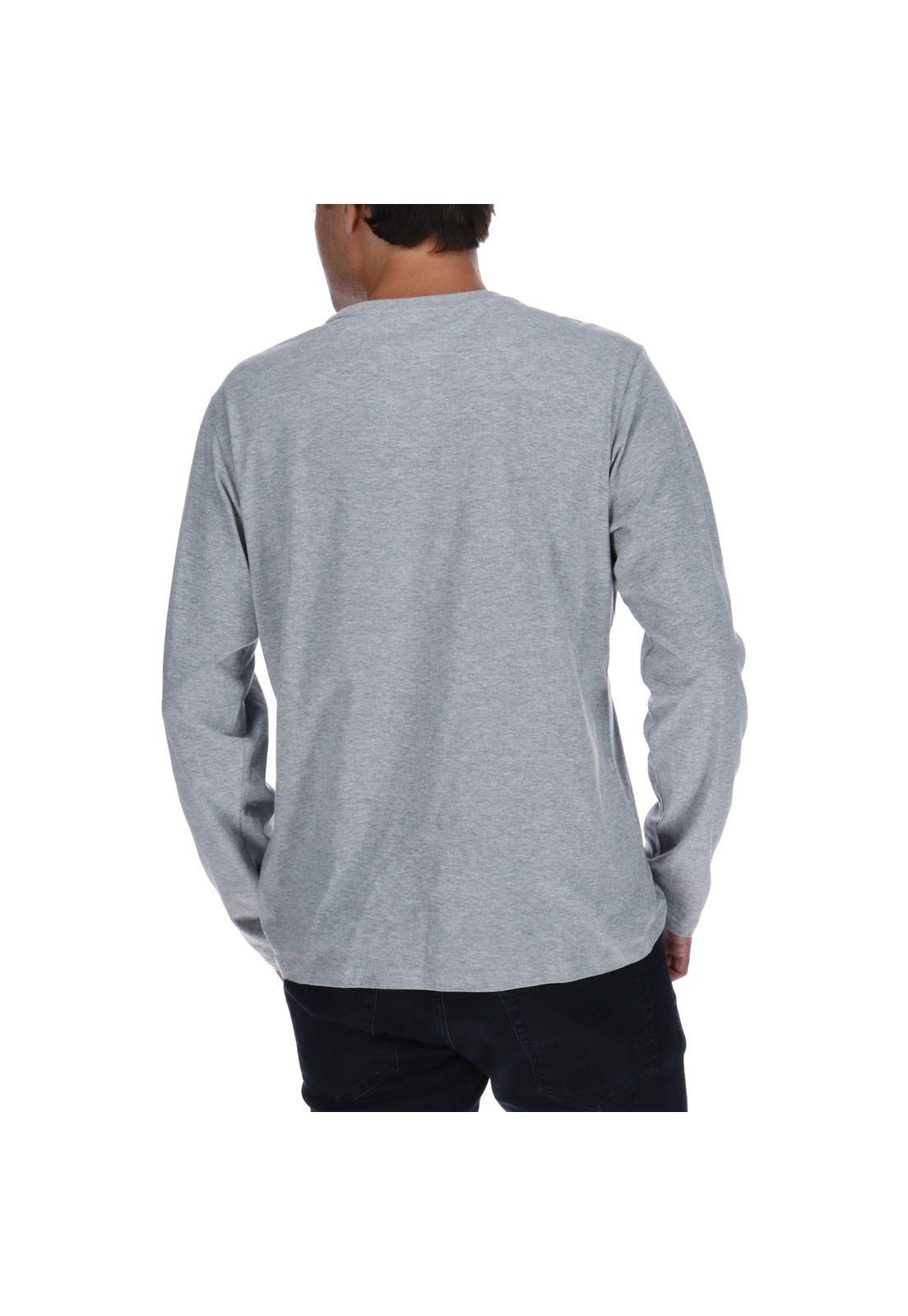 Polera Original Fit Logo Gris-2