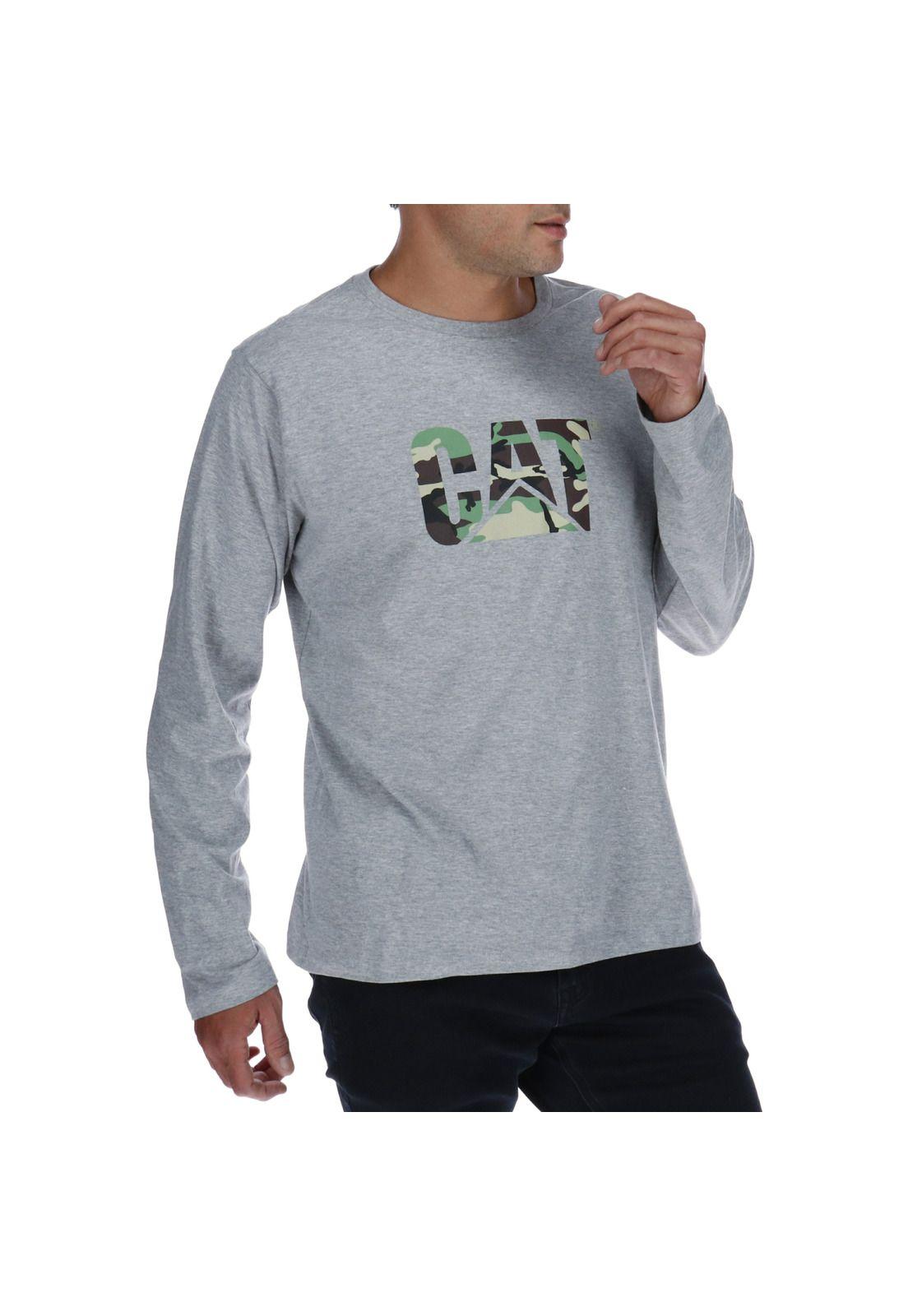 Polera Original Fit Logo Gris-3