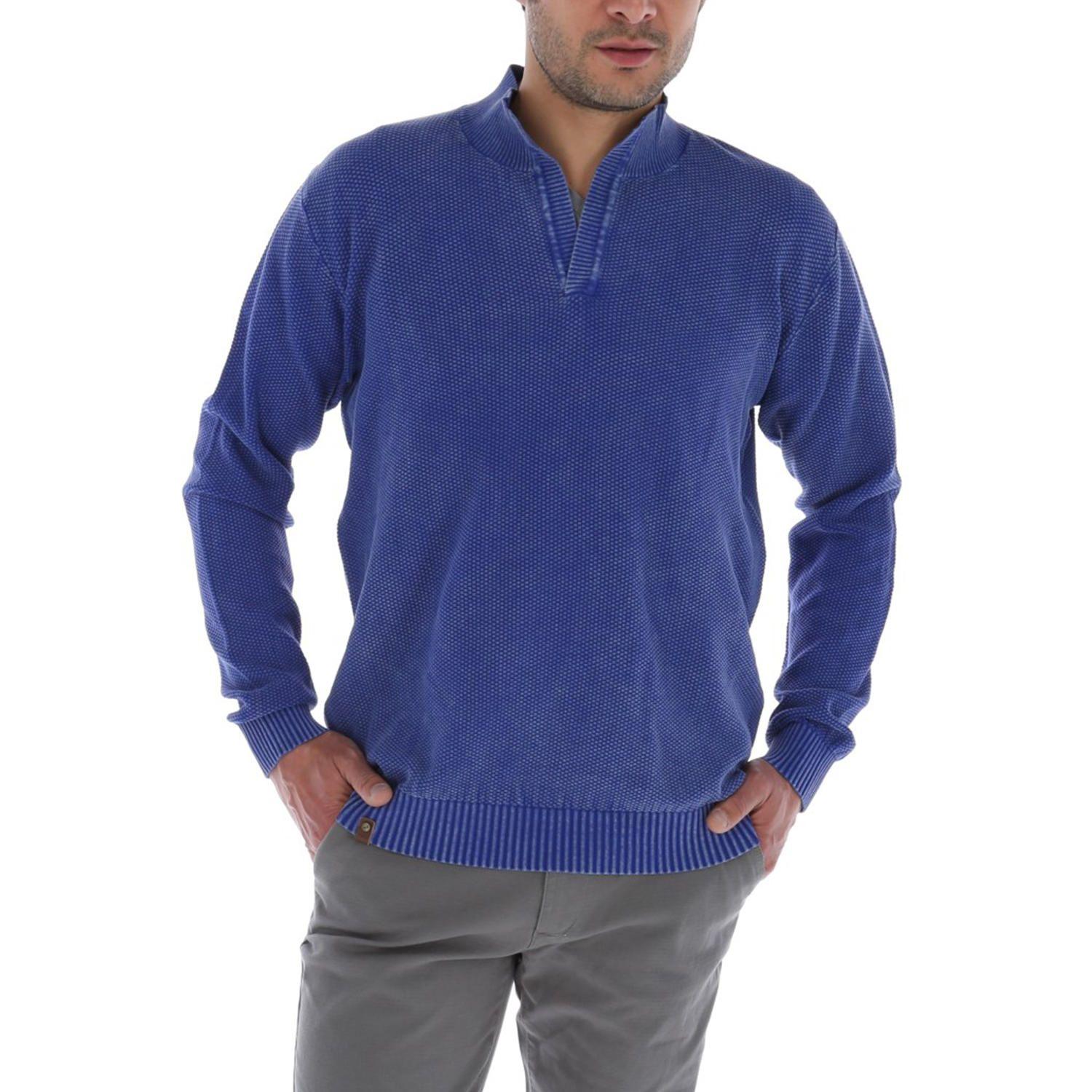 Sweater Hombre Algodón Italian Azul-0