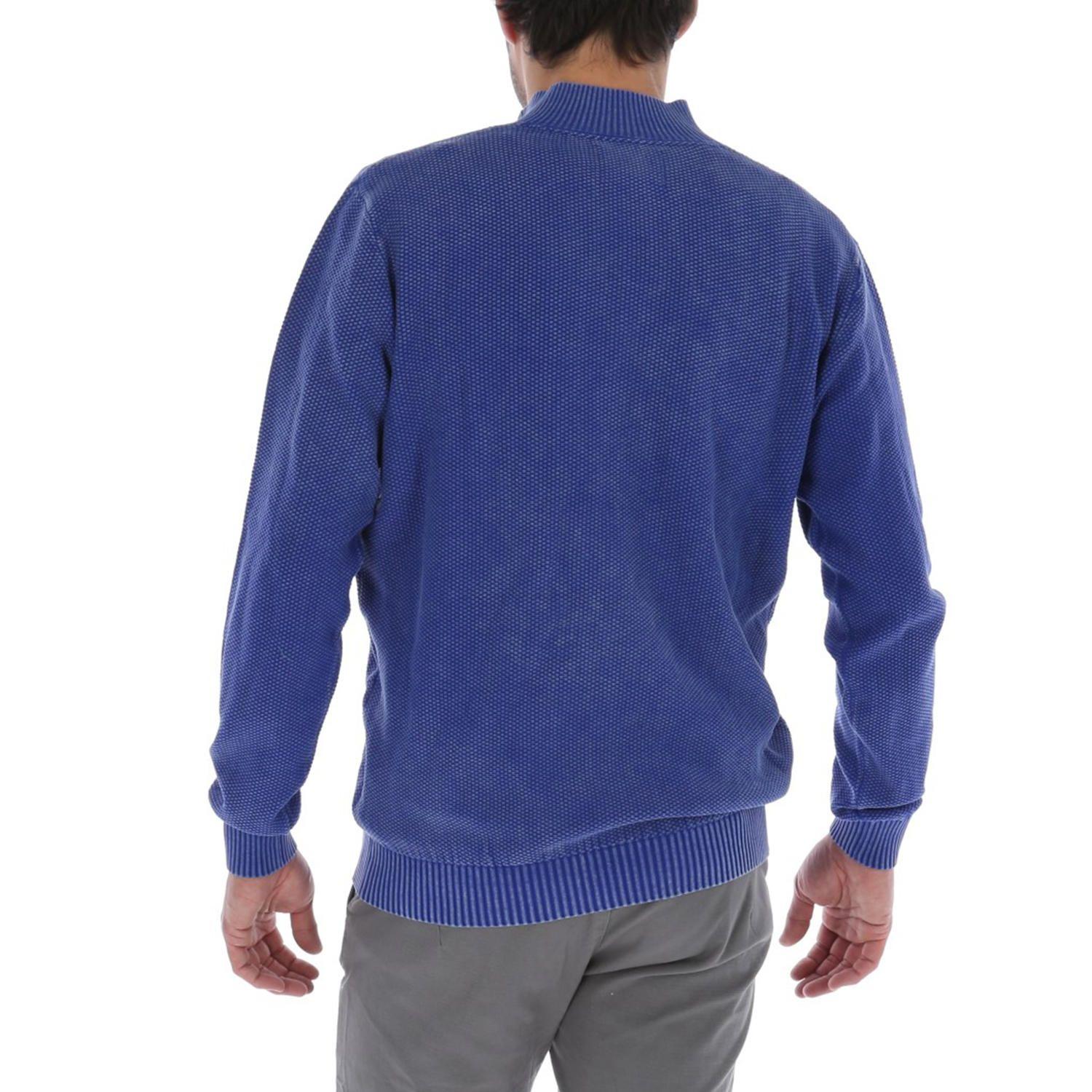 Sweater Hombre Algodón Italian Azul-2