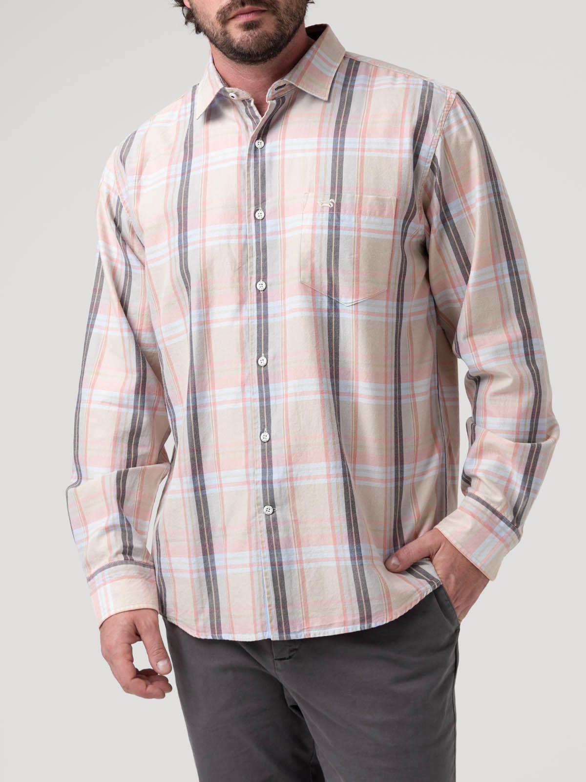 Camisa Algodón Orgánico Hombre Arbed Beige-4