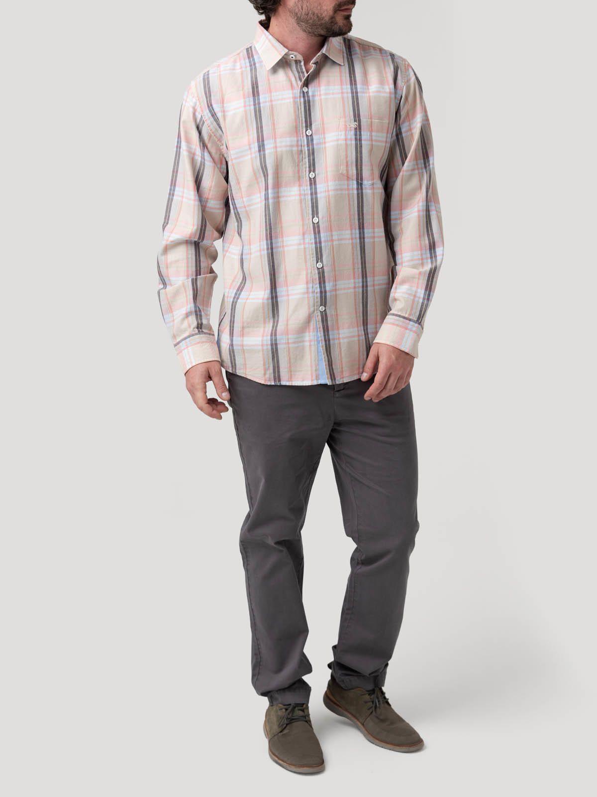 Camisa Algodón Orgánico Hombre Arbed Beige-7