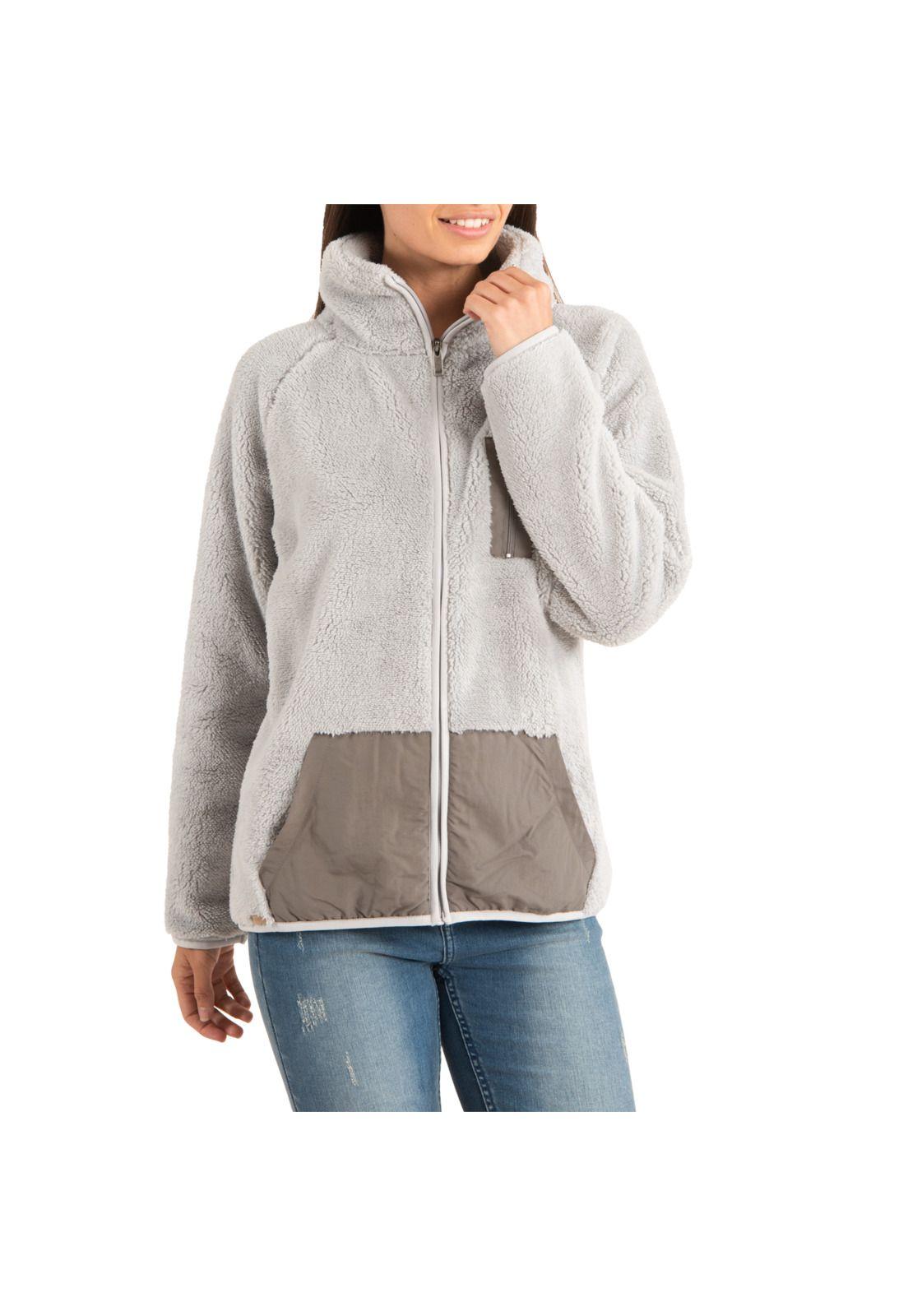 Polar Mujer Canela Gris-0