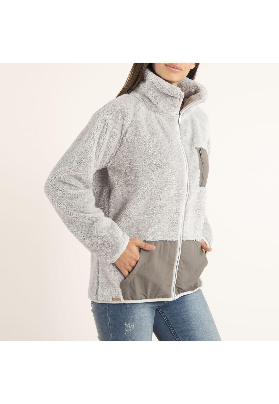 Polar Mujer Canela Gris-2
