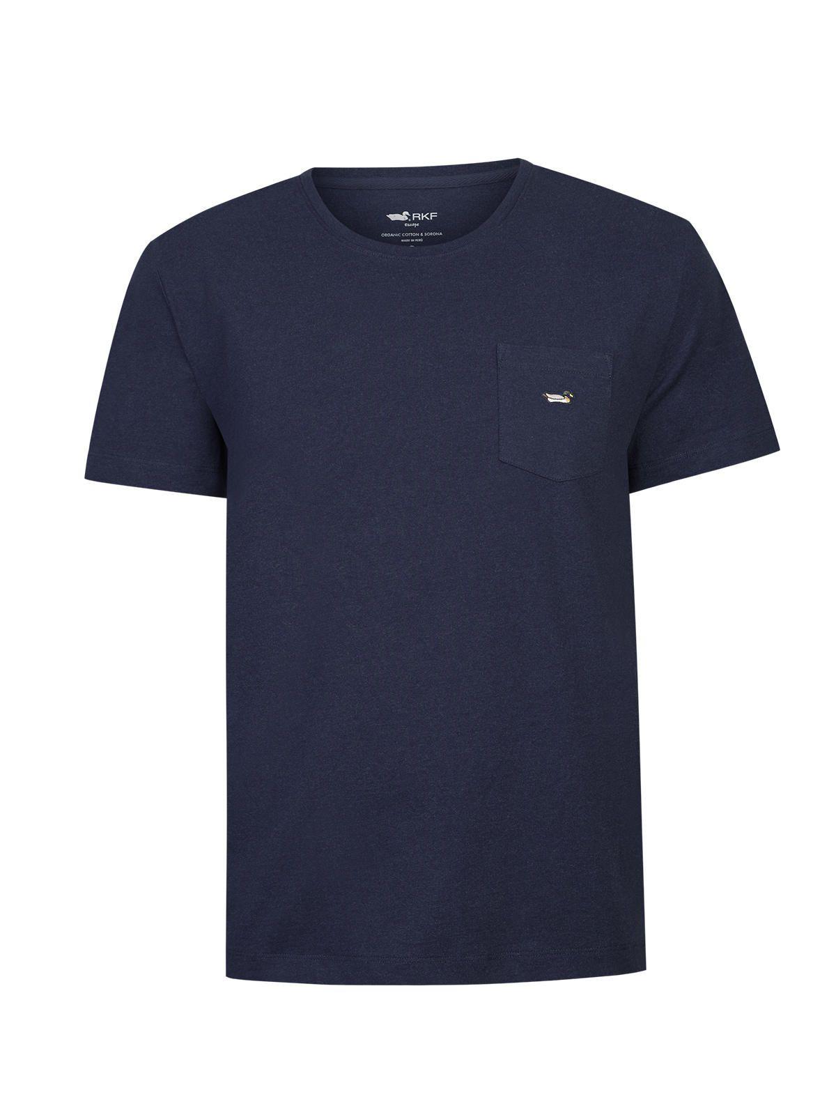 Polera Drake Azul Algodón Orgánico Hombre-0