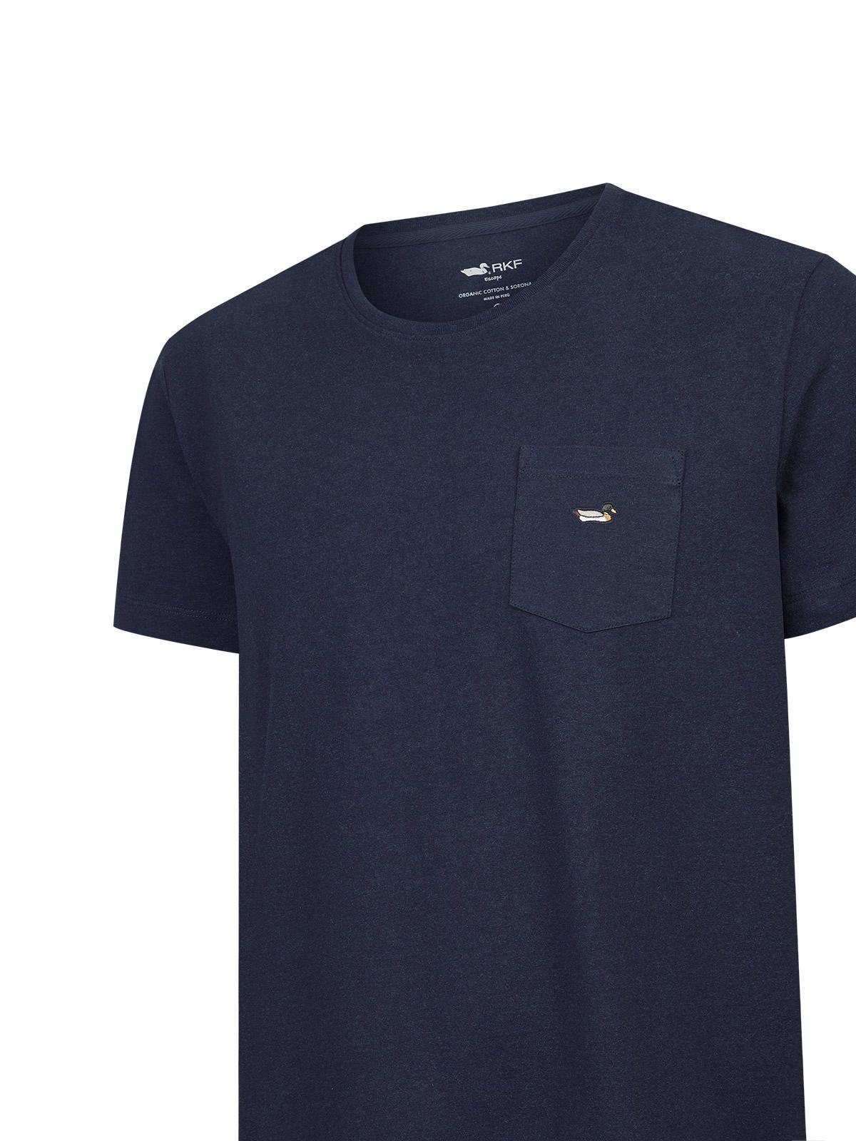 Polera Drake Azul Algodón Orgánico Hombre-1