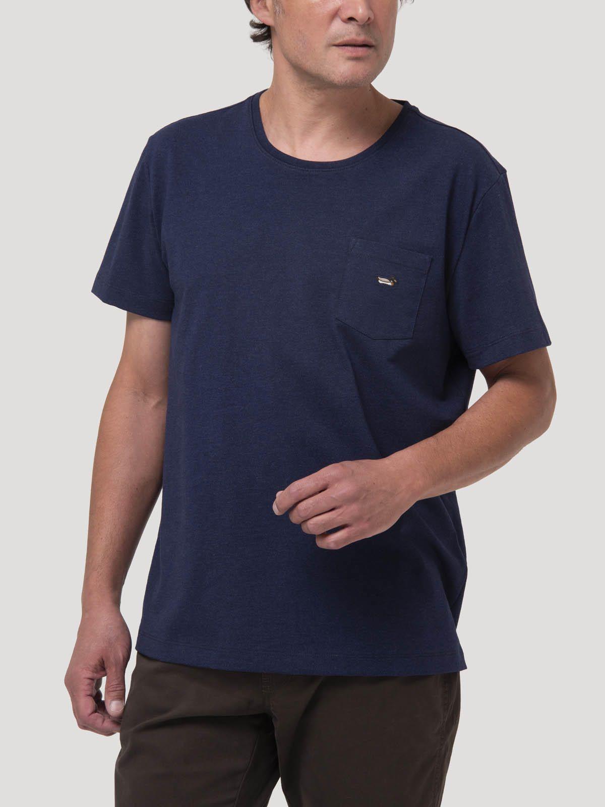 Polera Drake Azul Algodón Orgánico Hombre-4