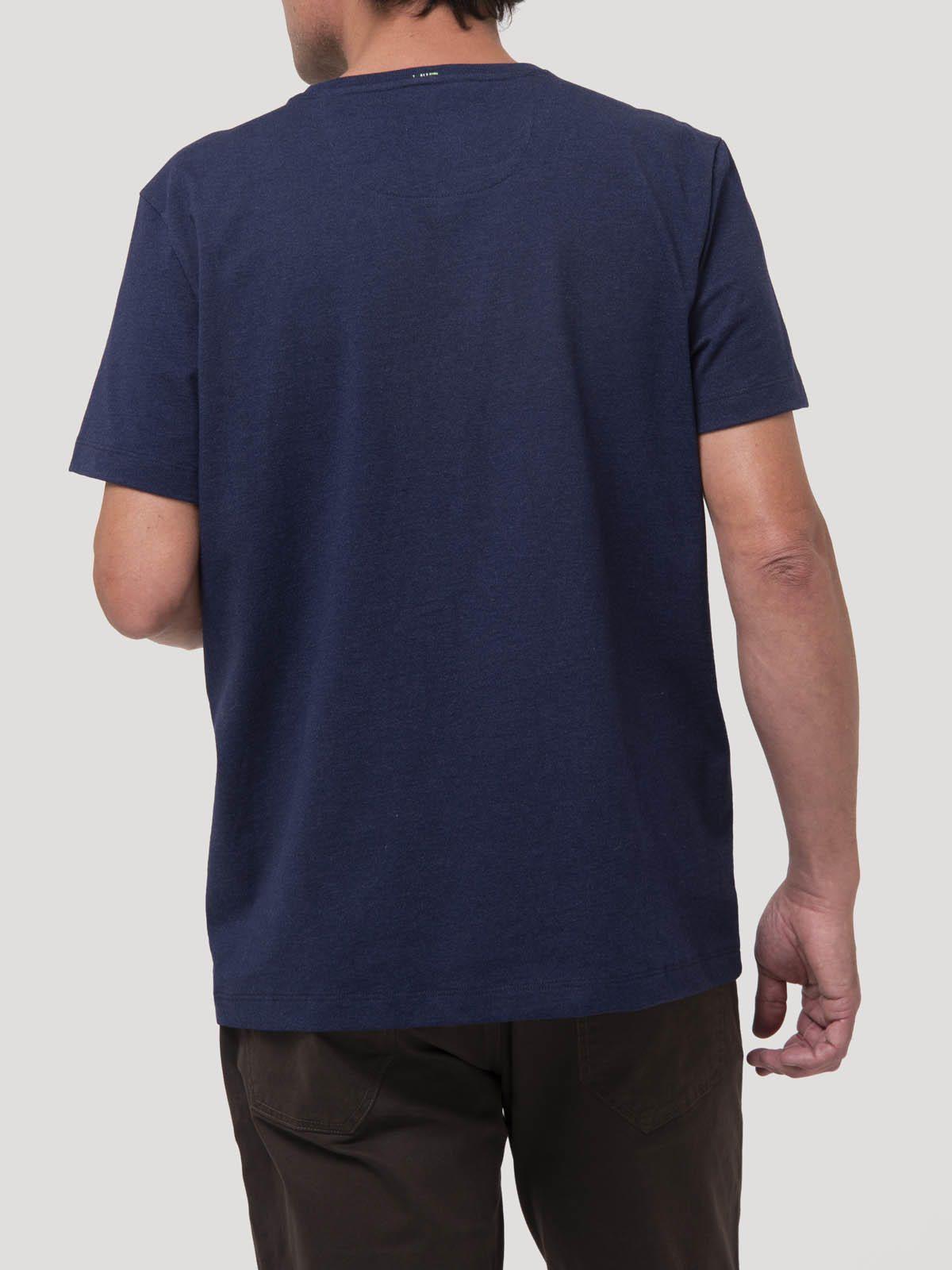 Polera Drake Azul Algodón Orgánico Hombre-5