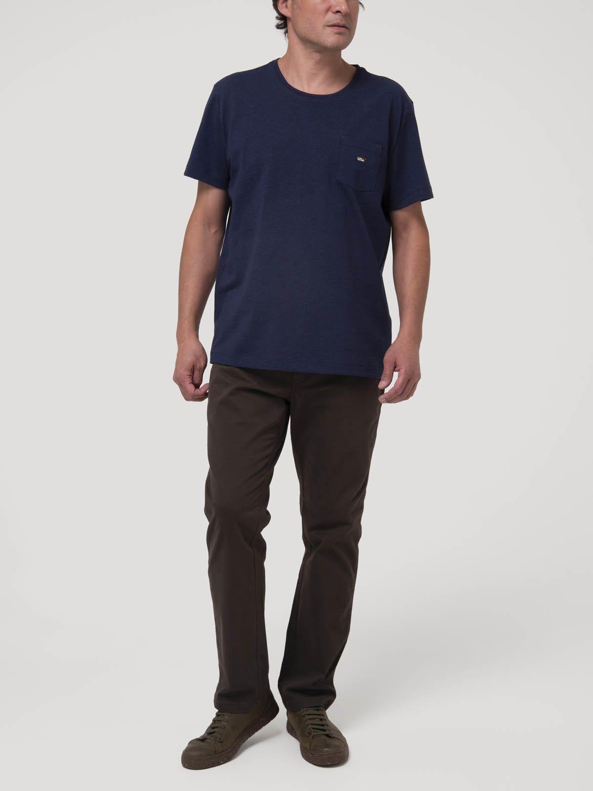 Polera Drake Azul Algodón Orgánico Hombre-7