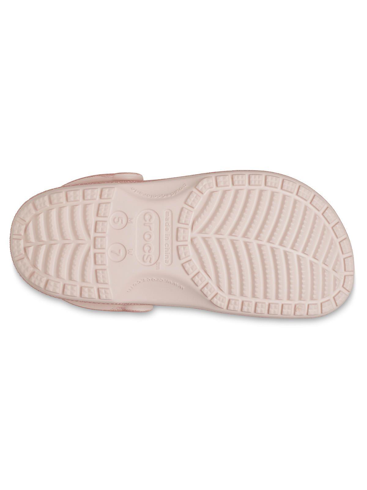 Zueco Crocs Mujer Classic Glitter Clog Rosado-5