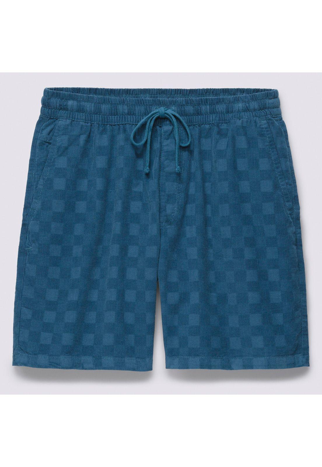 Short Hombre Range Check Cord Loose E Waist Azul-4