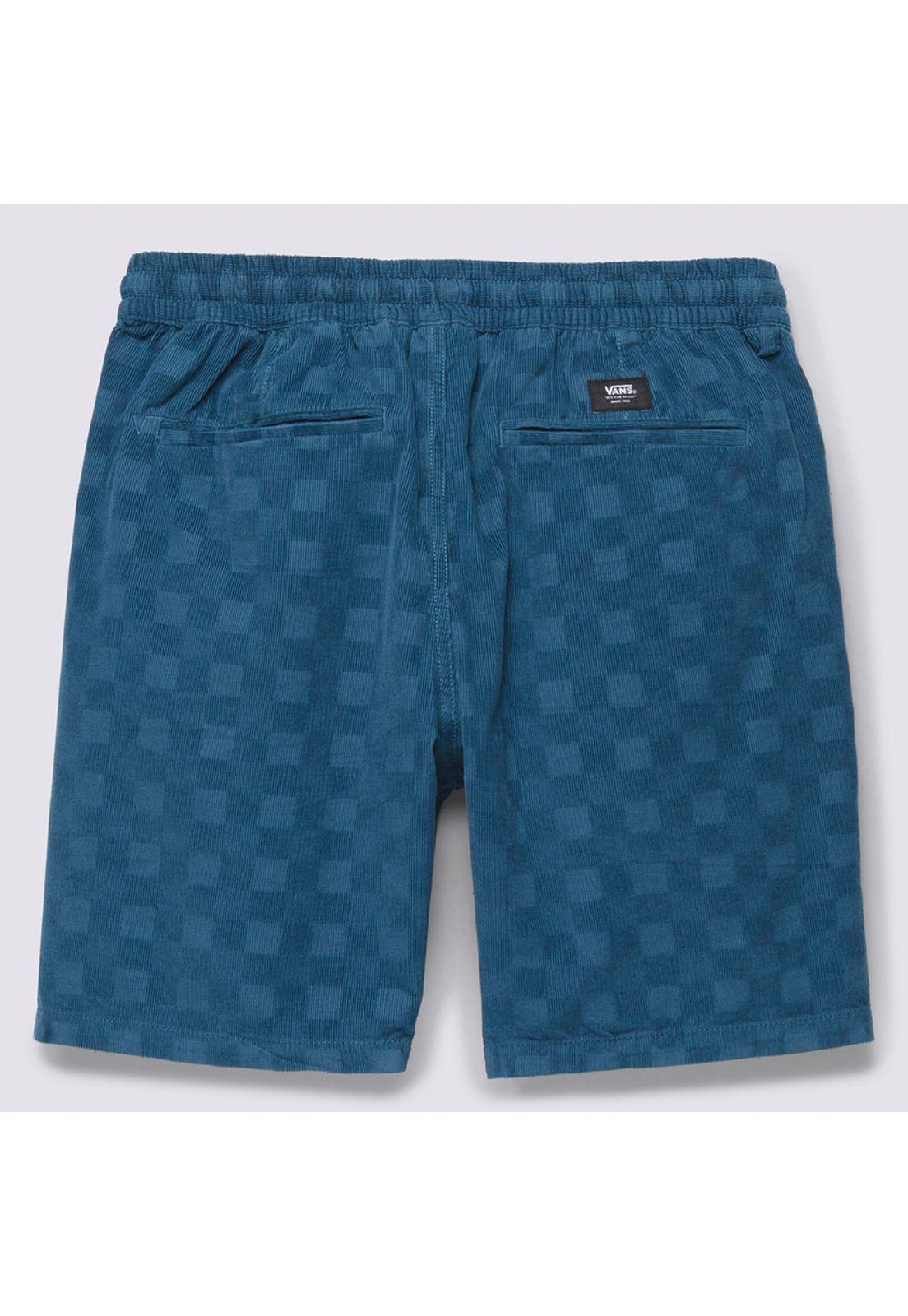 Short Hombre Range Check Cord Loose E Waist Azul-5