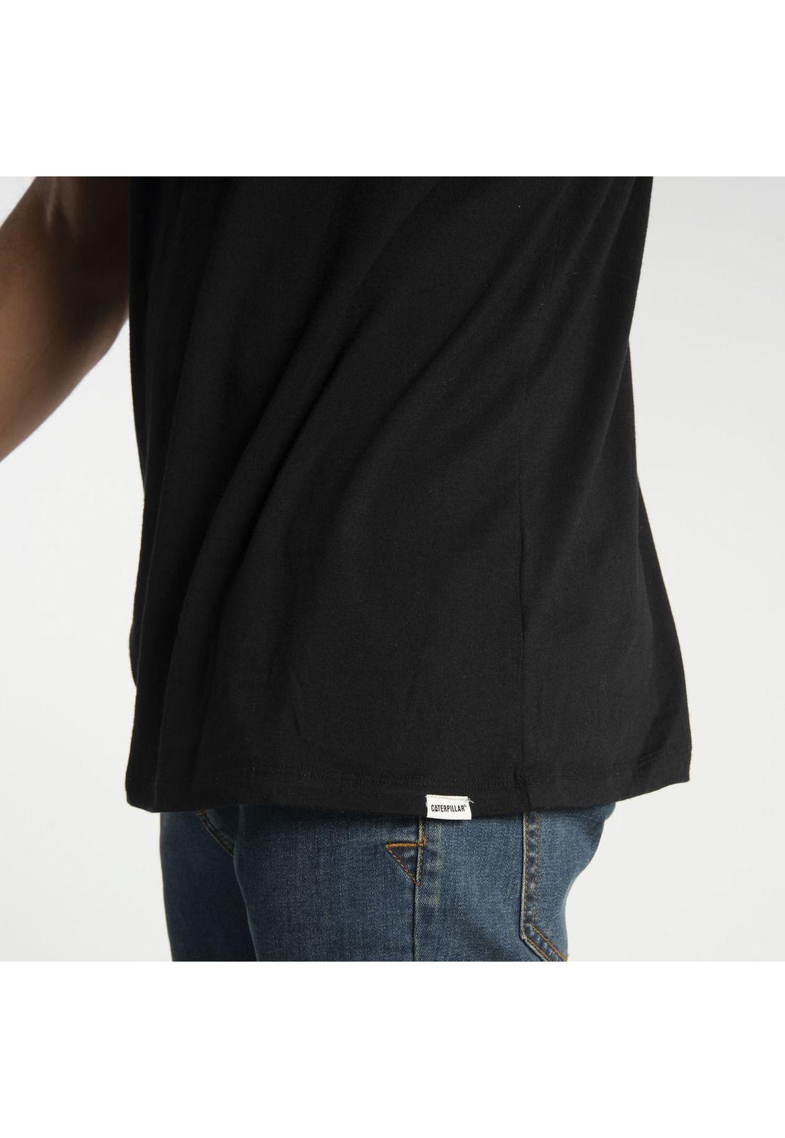 Polera Mc Hombre Foundation Pocket Tee Algodón Negro-3