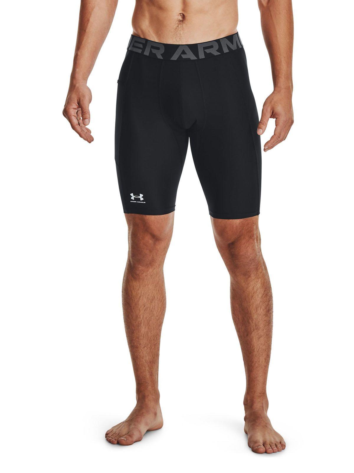 Shorts largos HeatGear® para hombre Negro-3