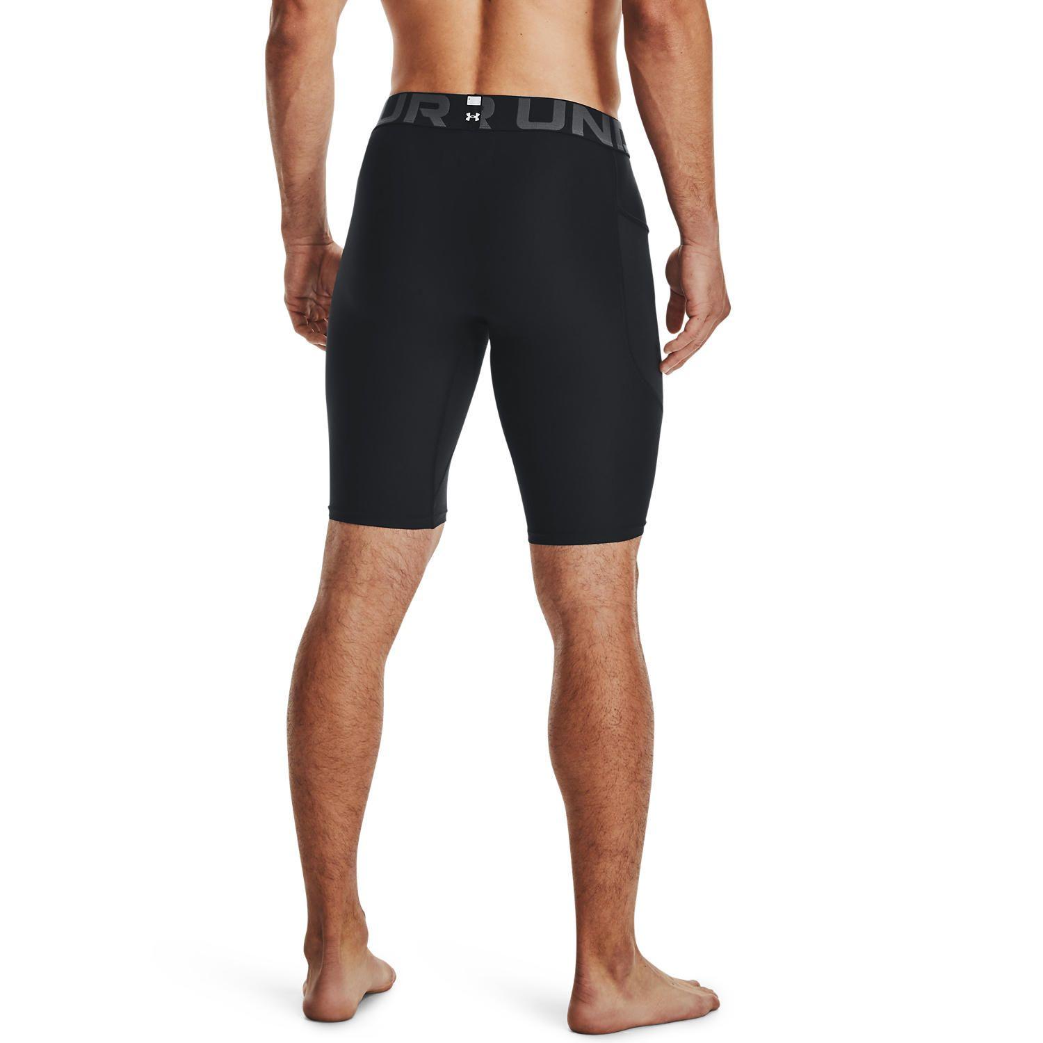 Shorts largos HeatGear® para hombre Negro-5