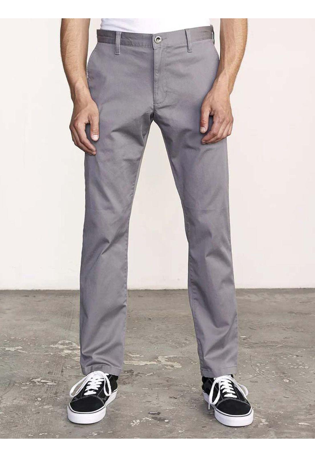 Pantalón Hombre The Weekend Gris Rvca-0