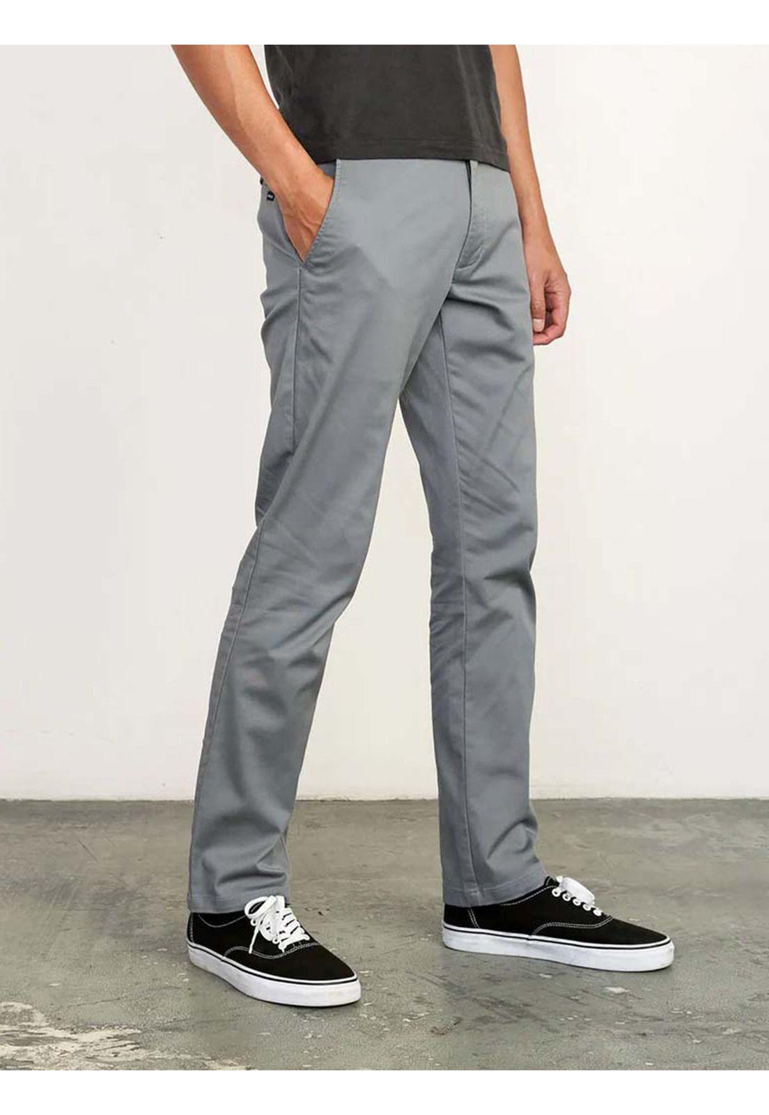 Pantalón Hombre The Weekend Gris Rvca-3