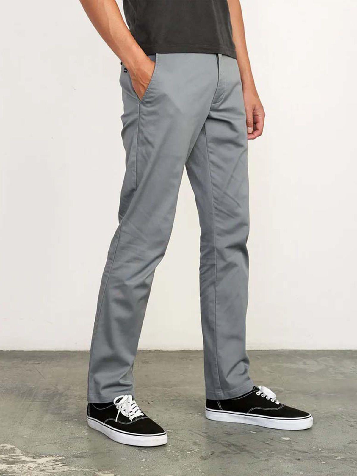 Pantalón Hombre The Weekend Gris Rvca-3