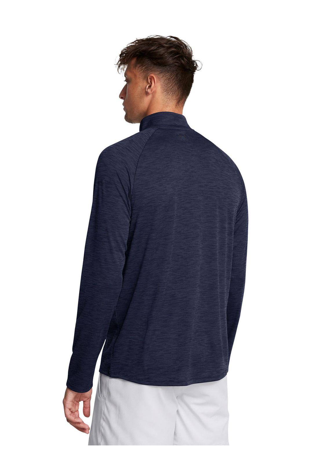 Polerón Tech half zip para hombre Marino-4