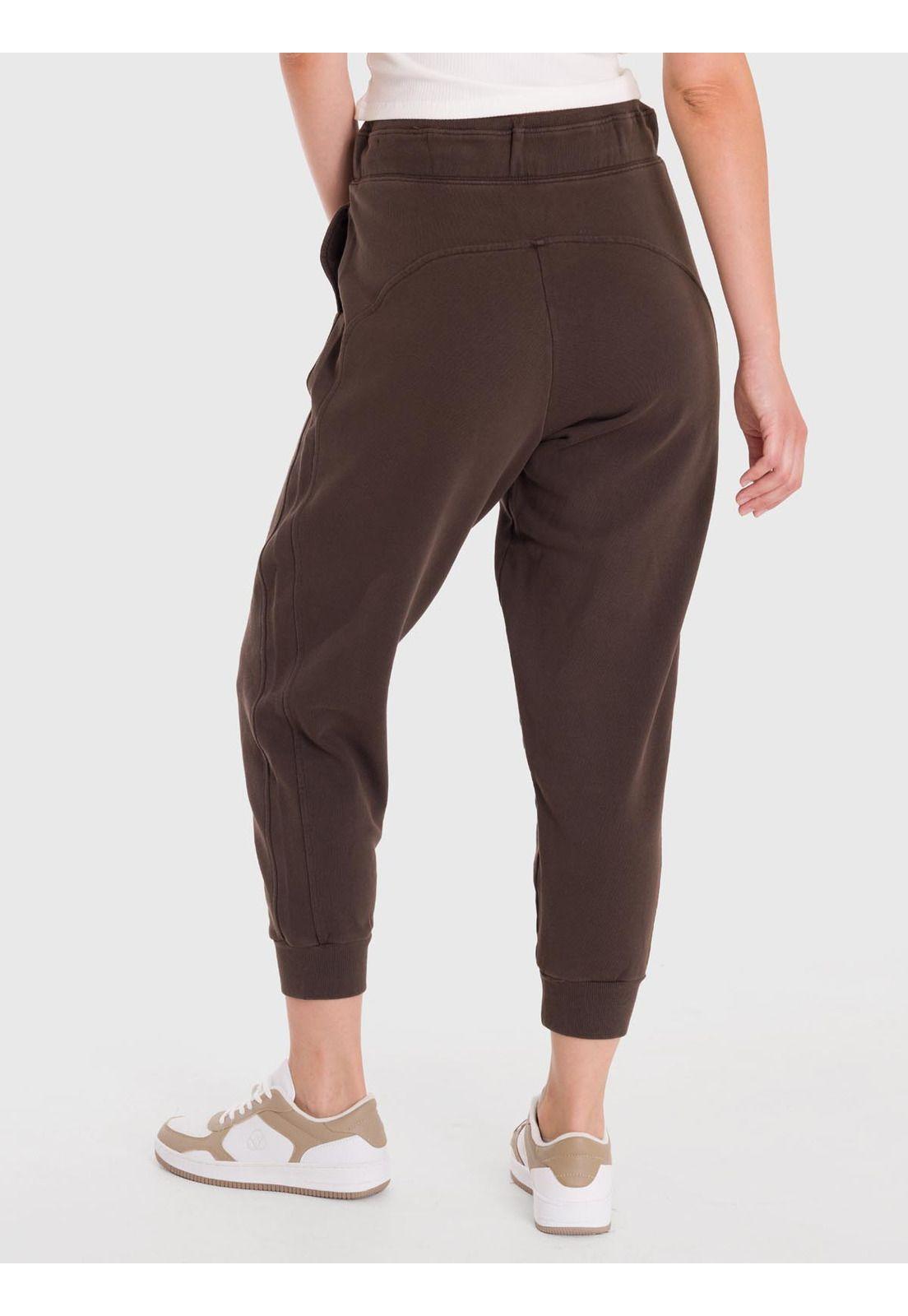 Pantalón Mujer Jogger Pant Creta Café-4