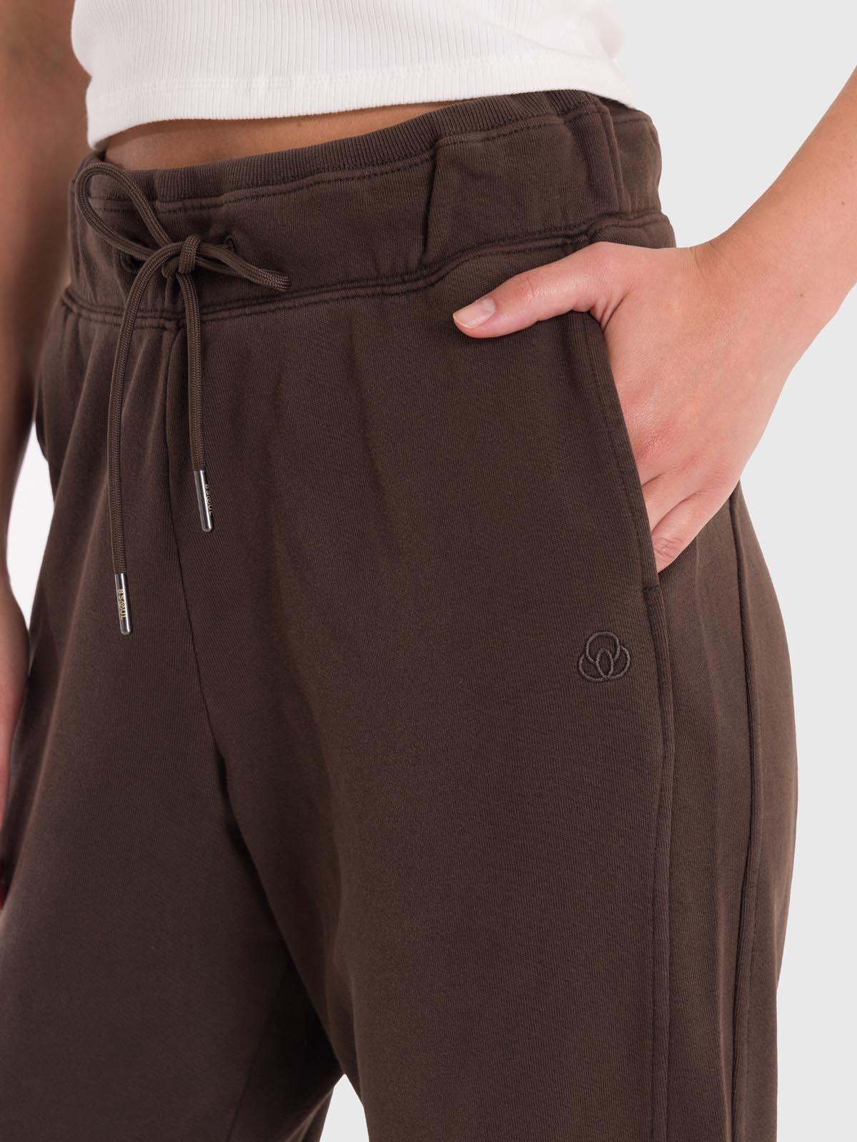 Pantalón Mujer Jogger Pant Creta Café-1