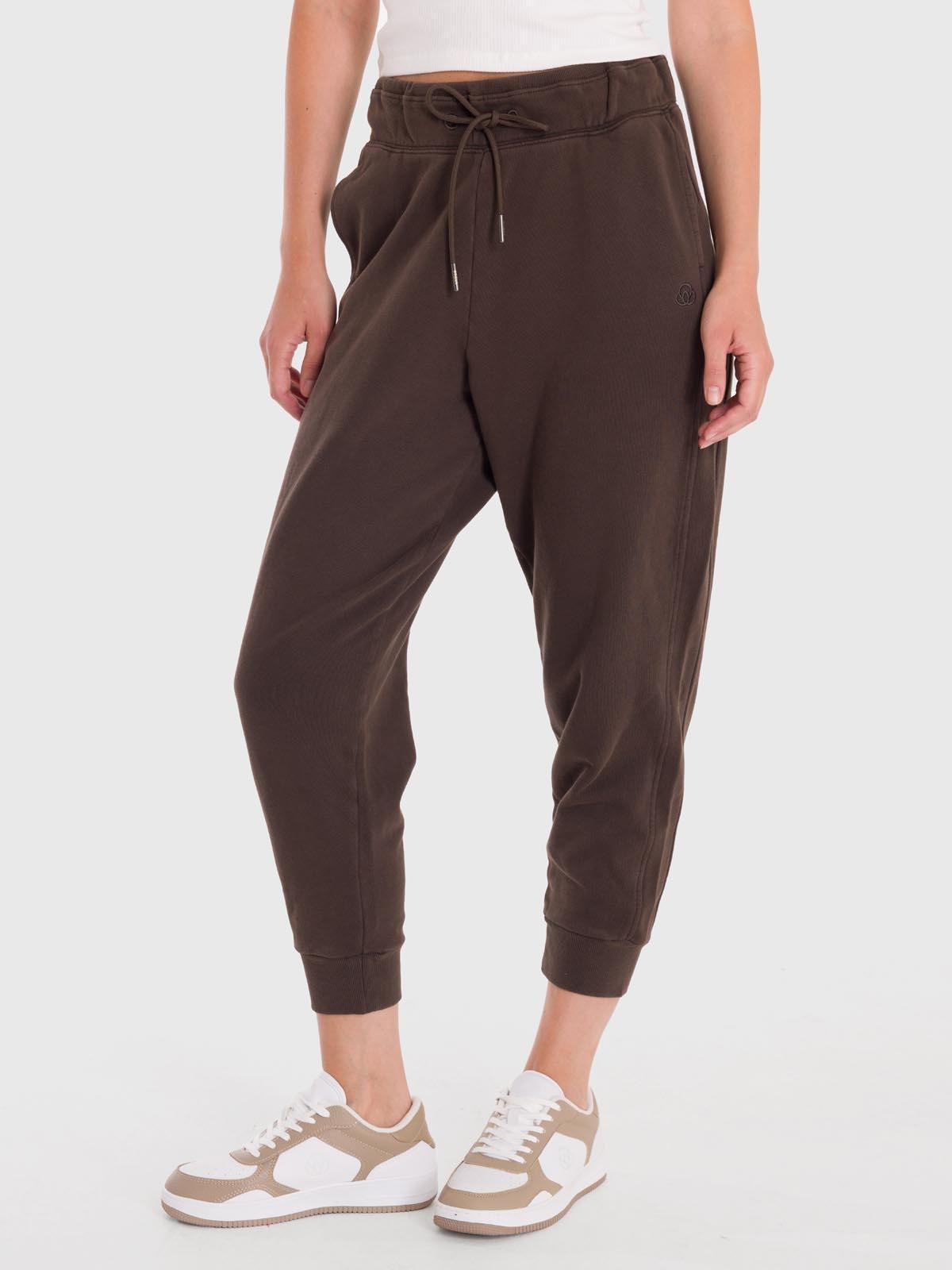 Pantalón Mujer Jogger Pant Creta Café-3