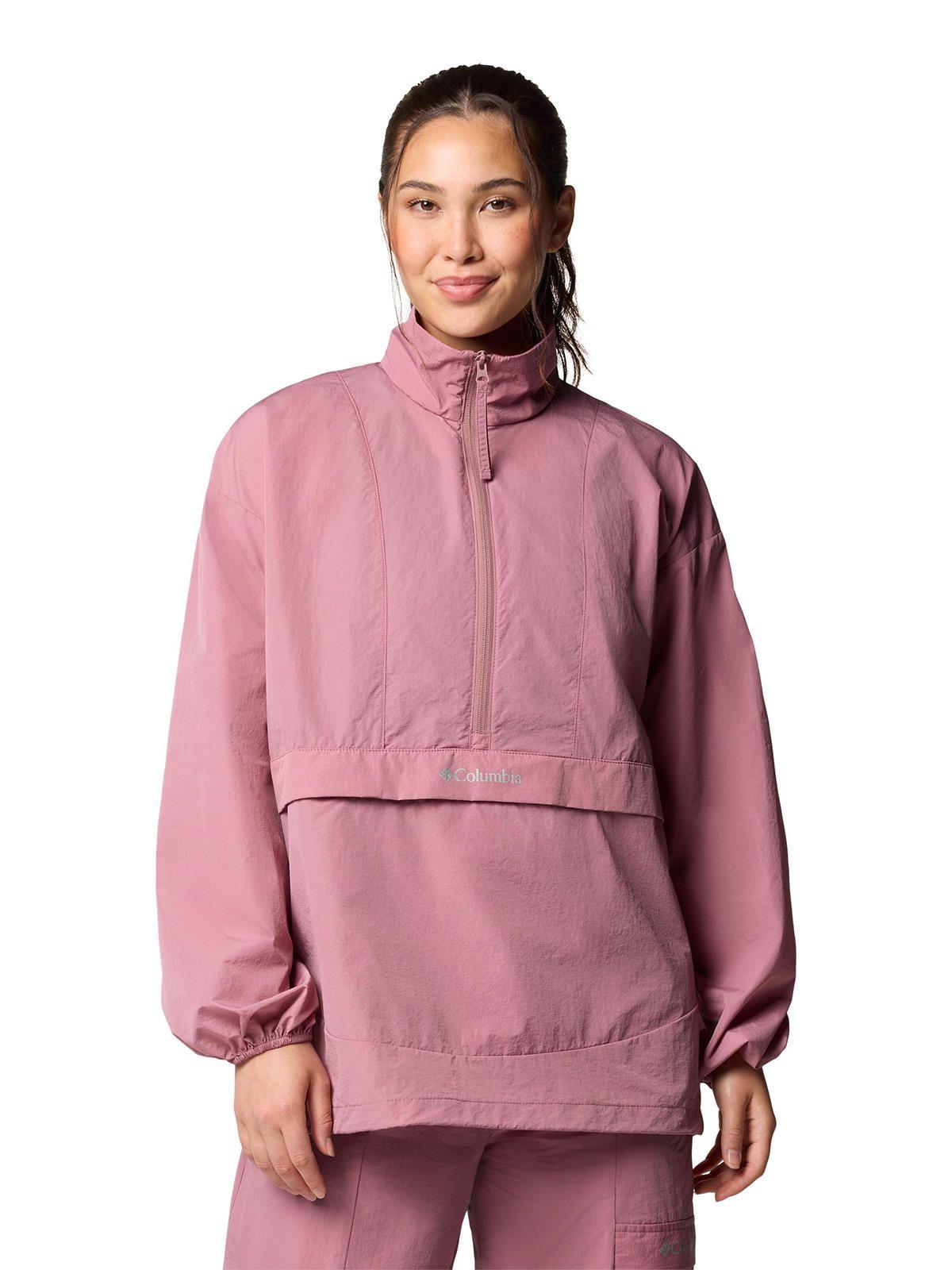 Cortaviento Mujer Boundle Anorak Rosado-0