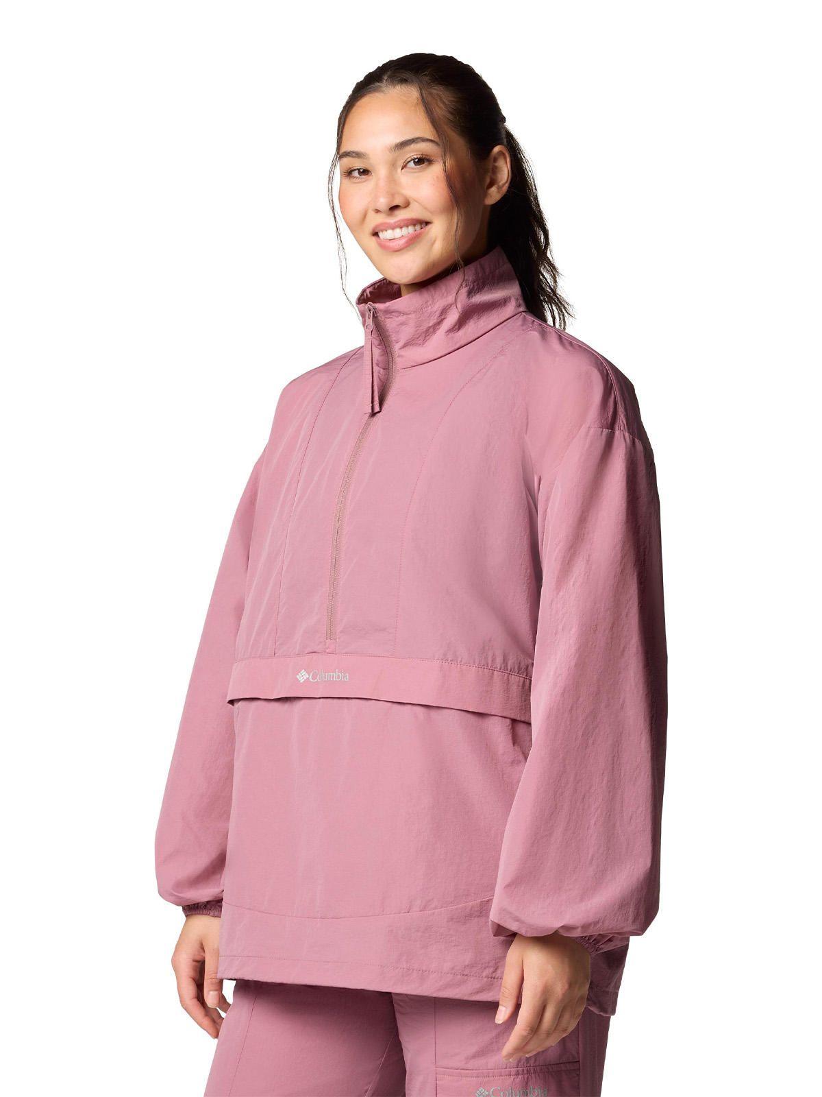 Cortaviento Mujer Boundle Anorak Rosado-1