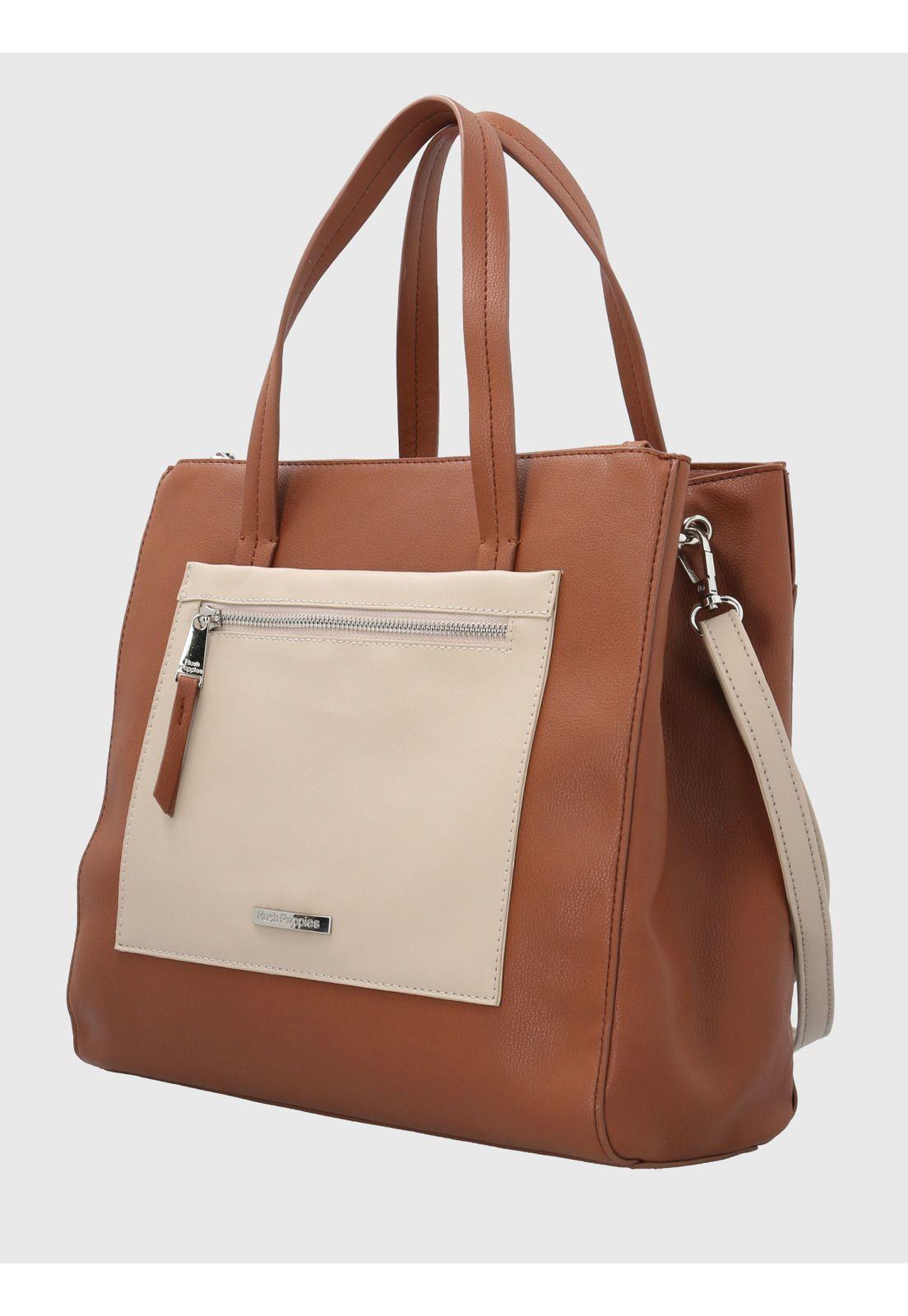 Cartera Ecocuero Café Barker Tote Mujer-1