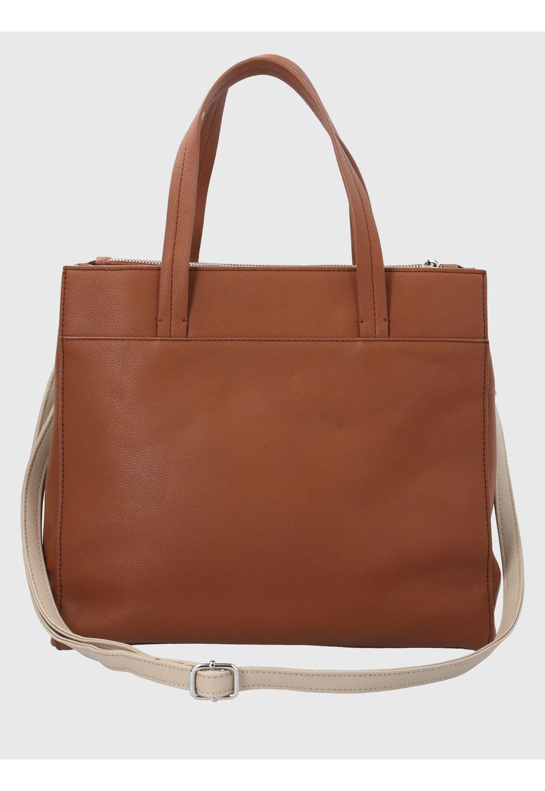 Cartera Ecocuero Café Barker Tote Mujer-2