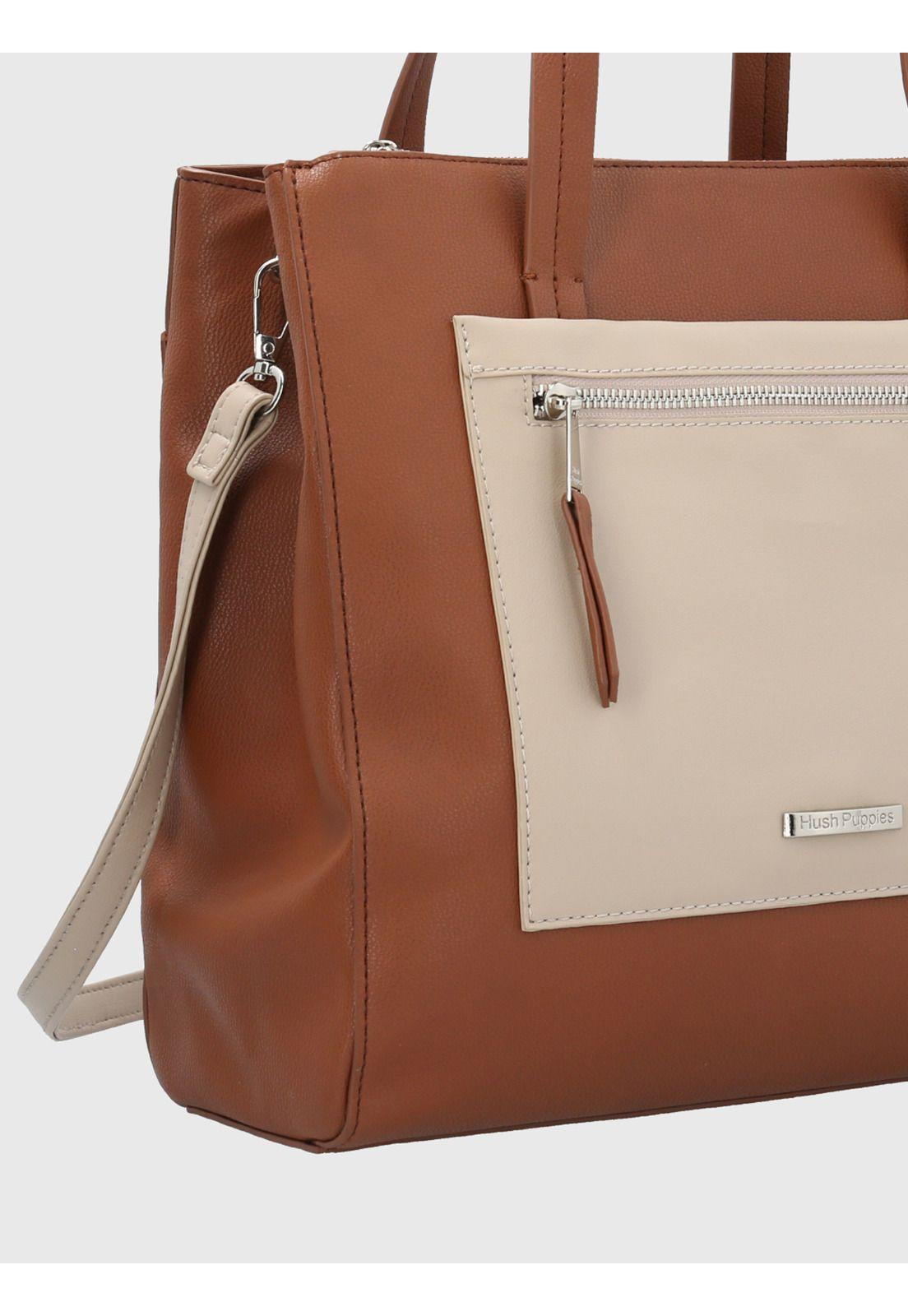 Cartera Ecocuero Café Barker Tote Mujer-3