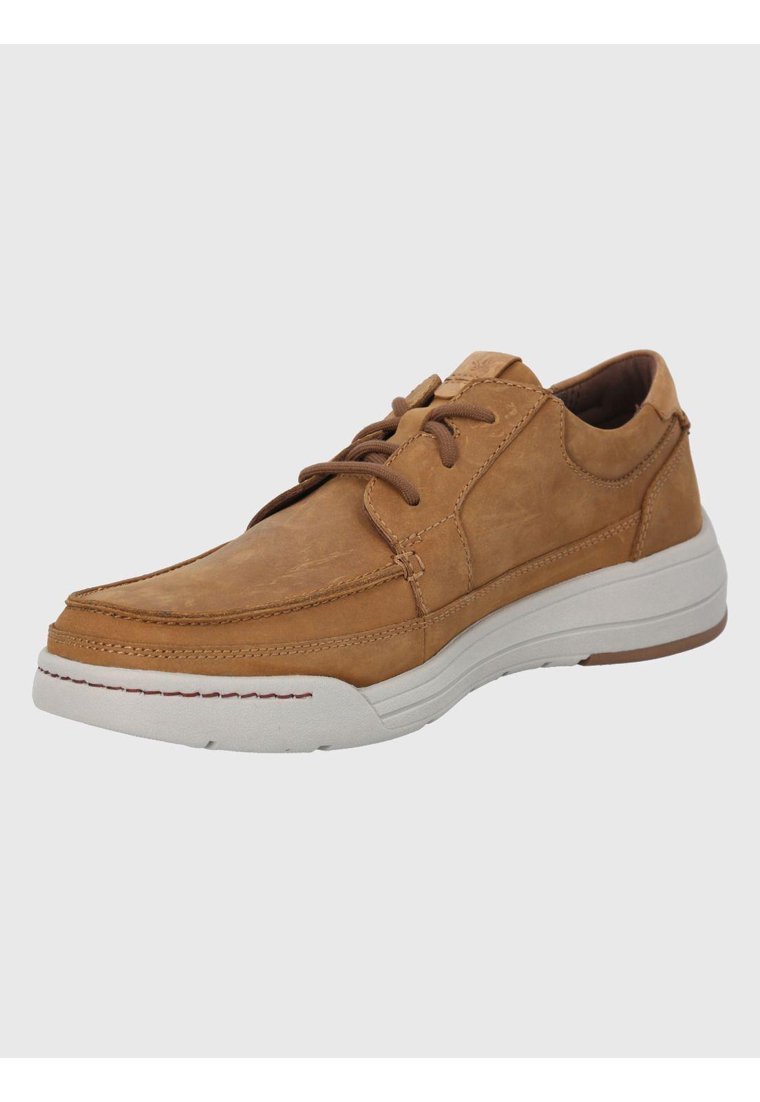 Zapato Cuero Café Hombre Fontier -3