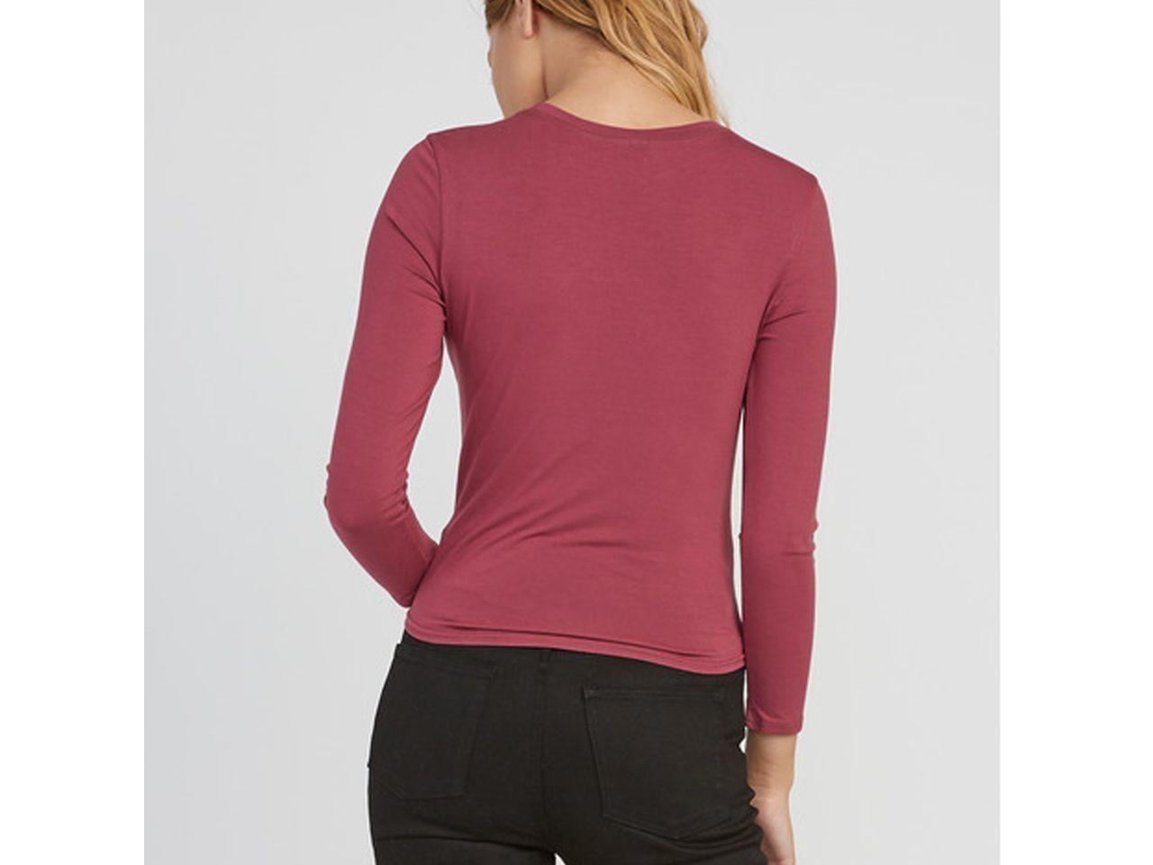 Polera Manga Larga Tangled Maroon-2